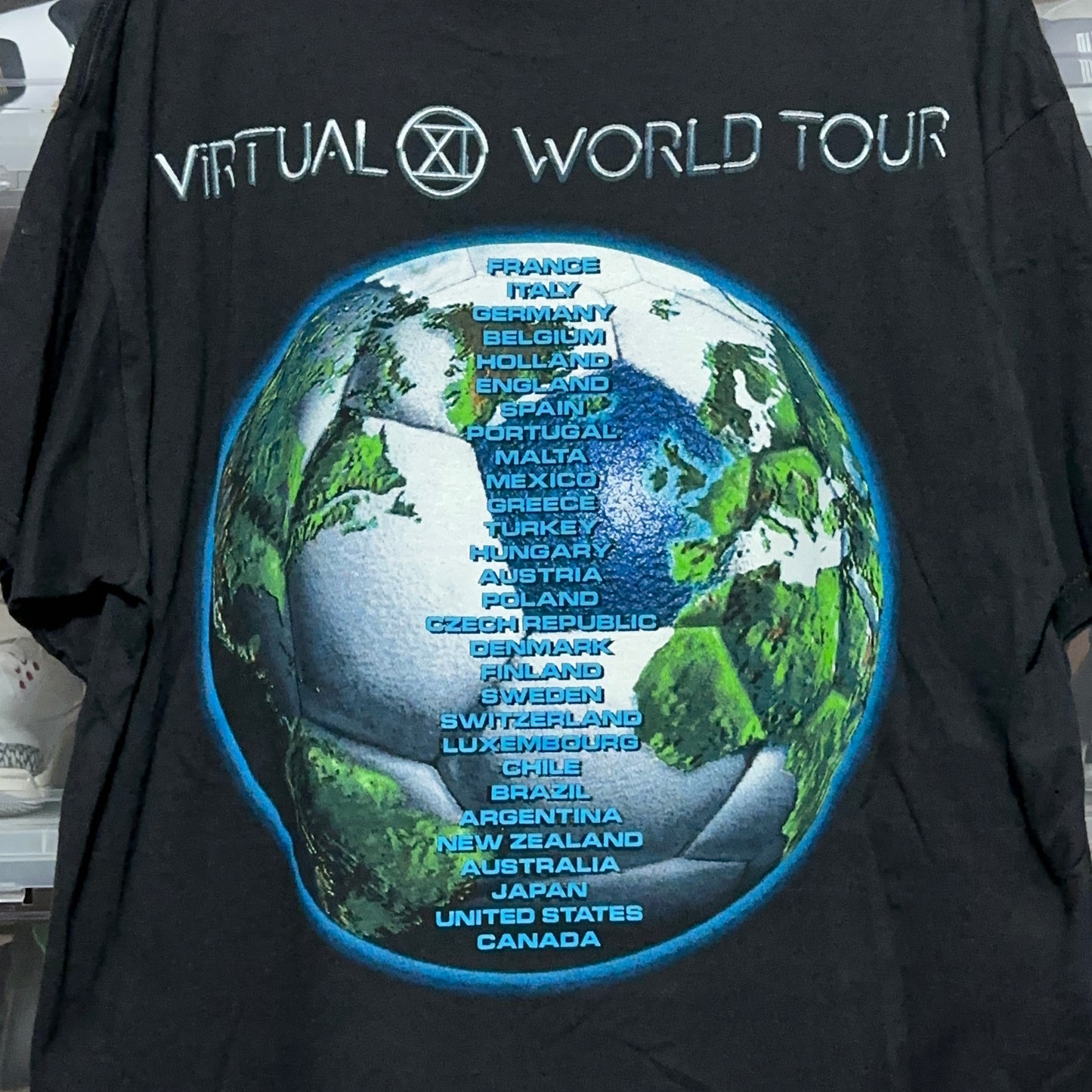 Vintage 1998 Iron Maiden Virtual World Tour Band Tee XL