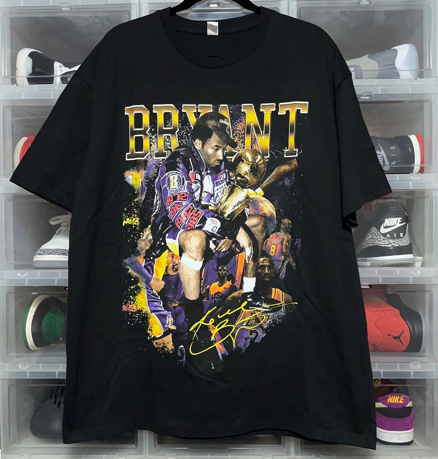 Kobe Bryant Champion Photo Rap Tee XL