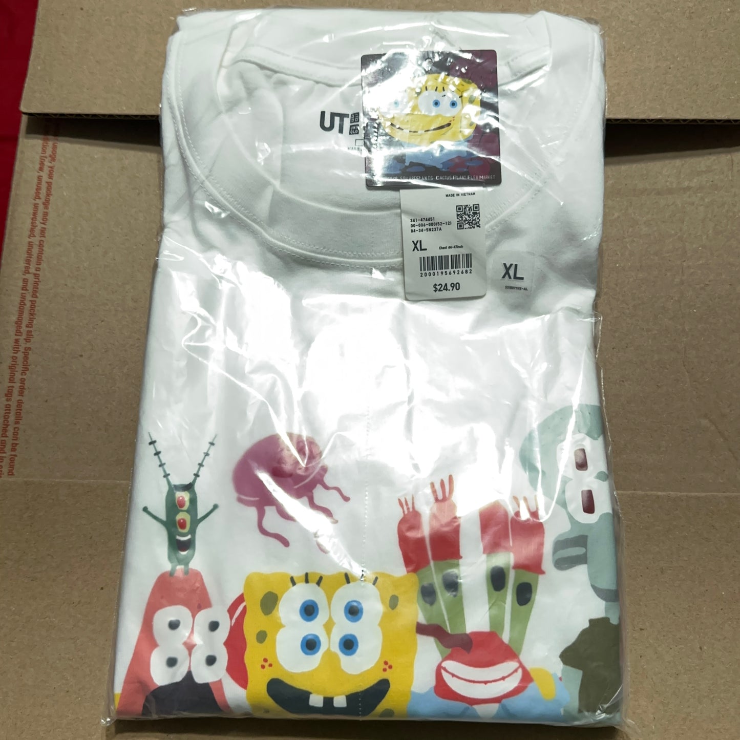 Cactus Plant Flea Market x Uniqlo SpongeBob SquarePants Characters Graphic Tee