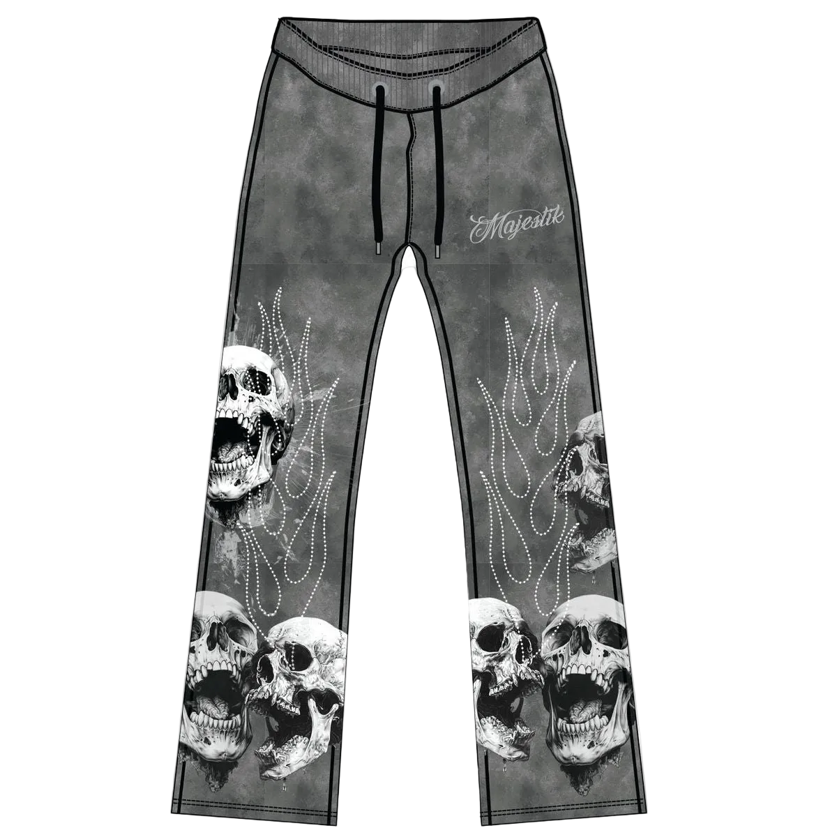 MAJESTIK SHADOW SKULLS TAPESTRY SWEAT PANTS
