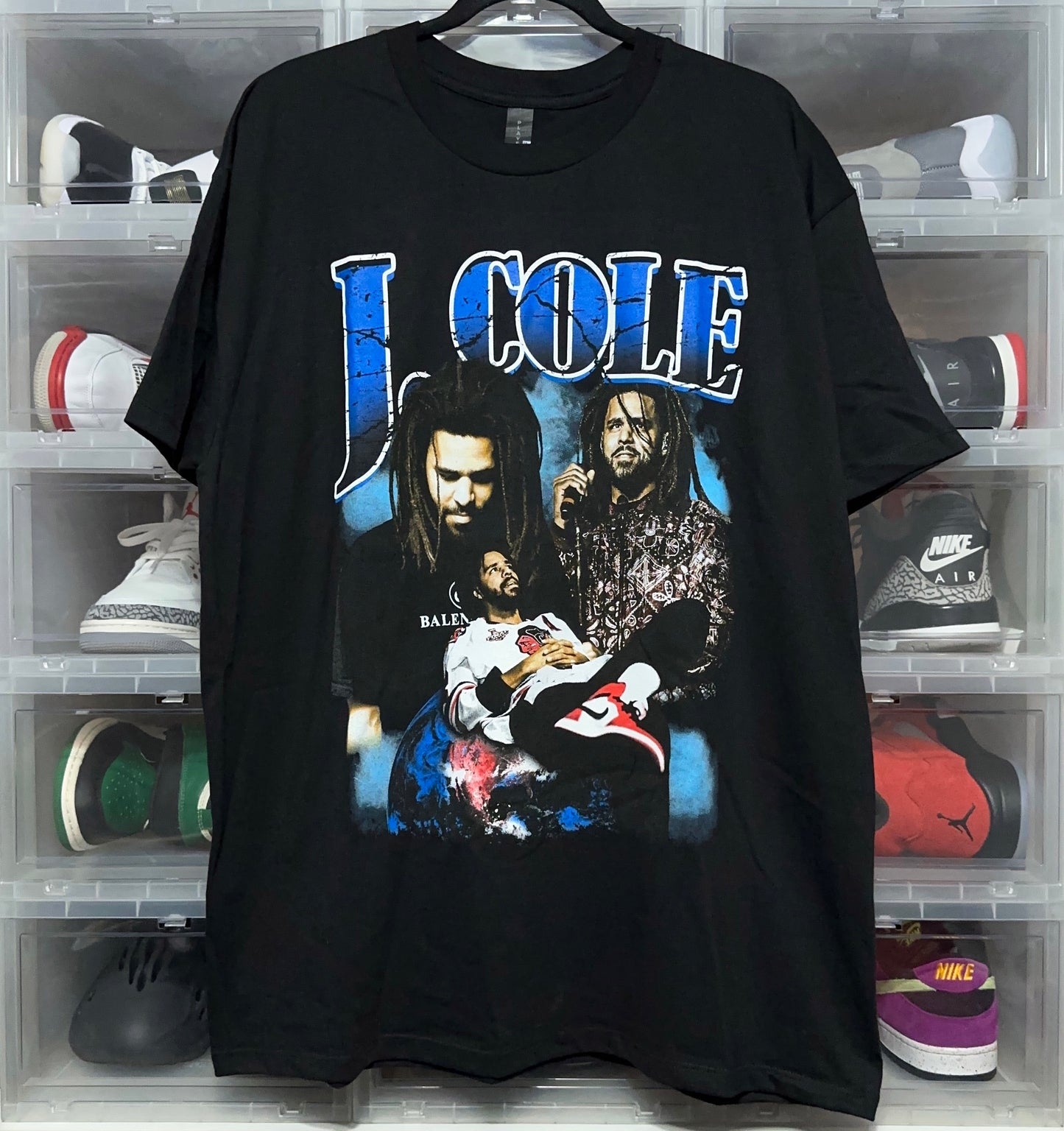 J Cole Photo Graphic Rap Tee XL