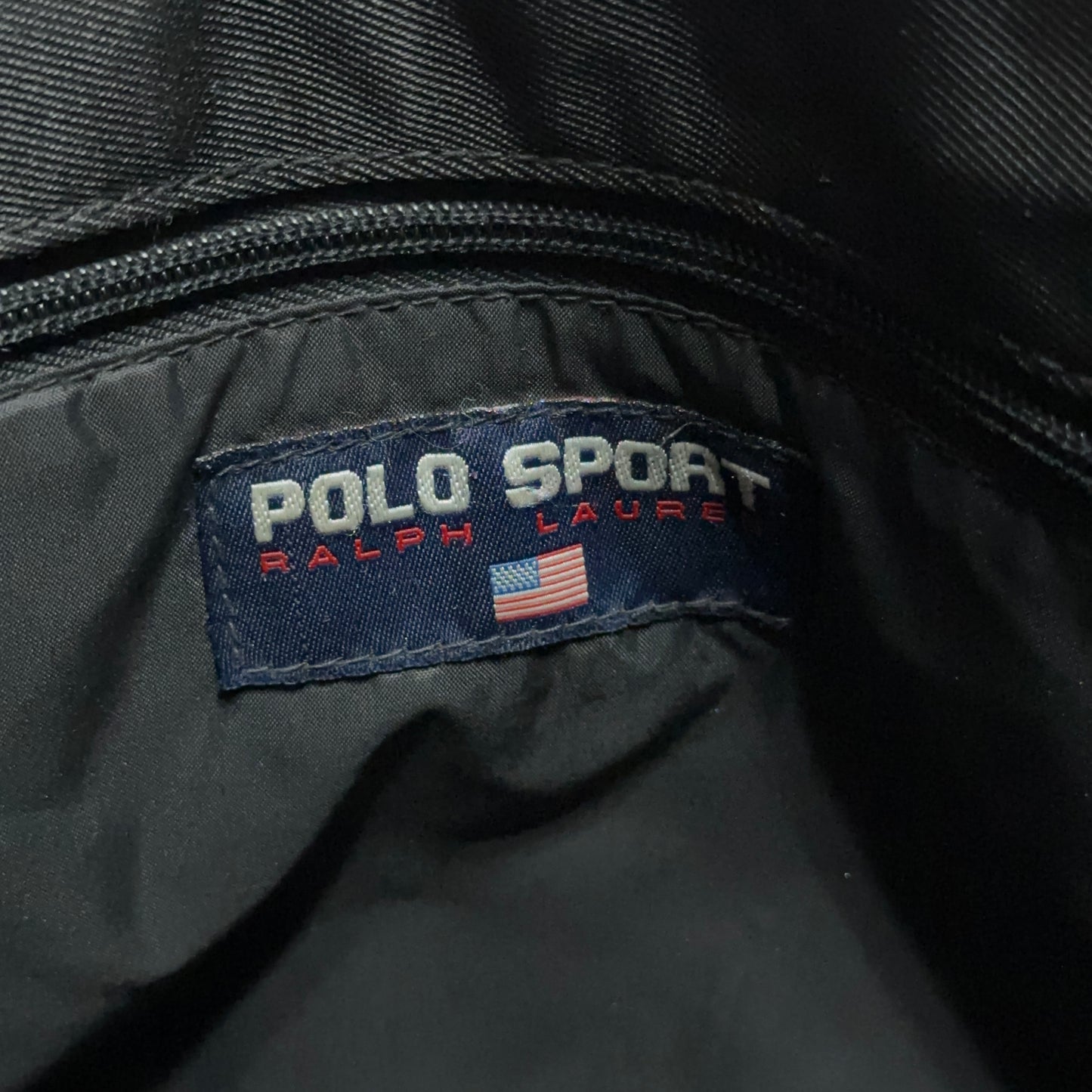Vintage Polo Sport Zipper Messenger Tote Bag