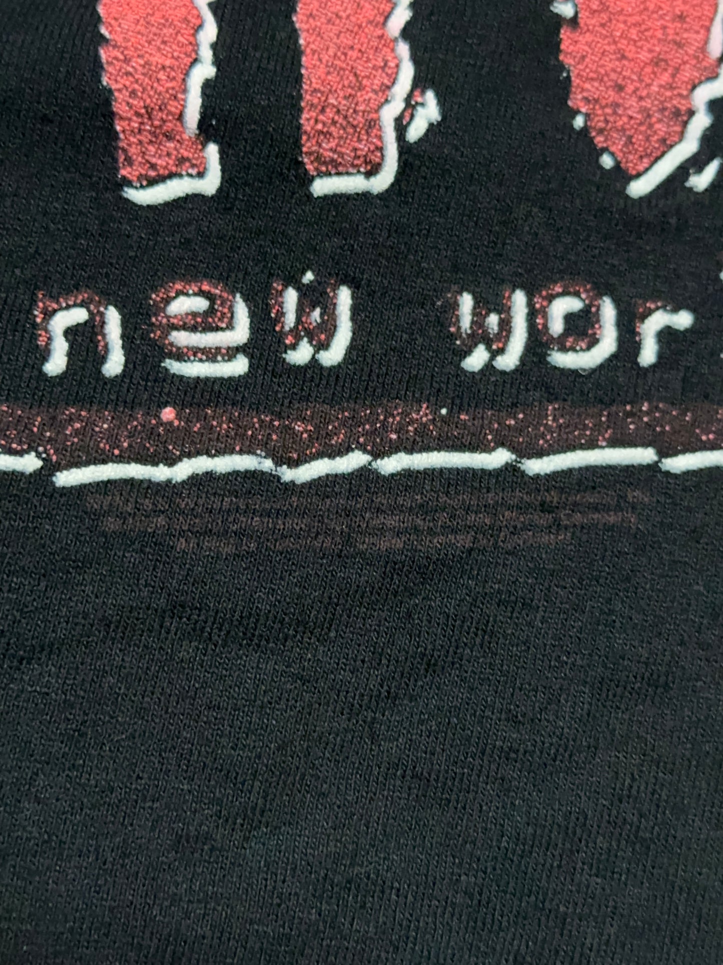Vintage WCW NWO Kevin Nash Wolfpac Wrestling Tee Large
