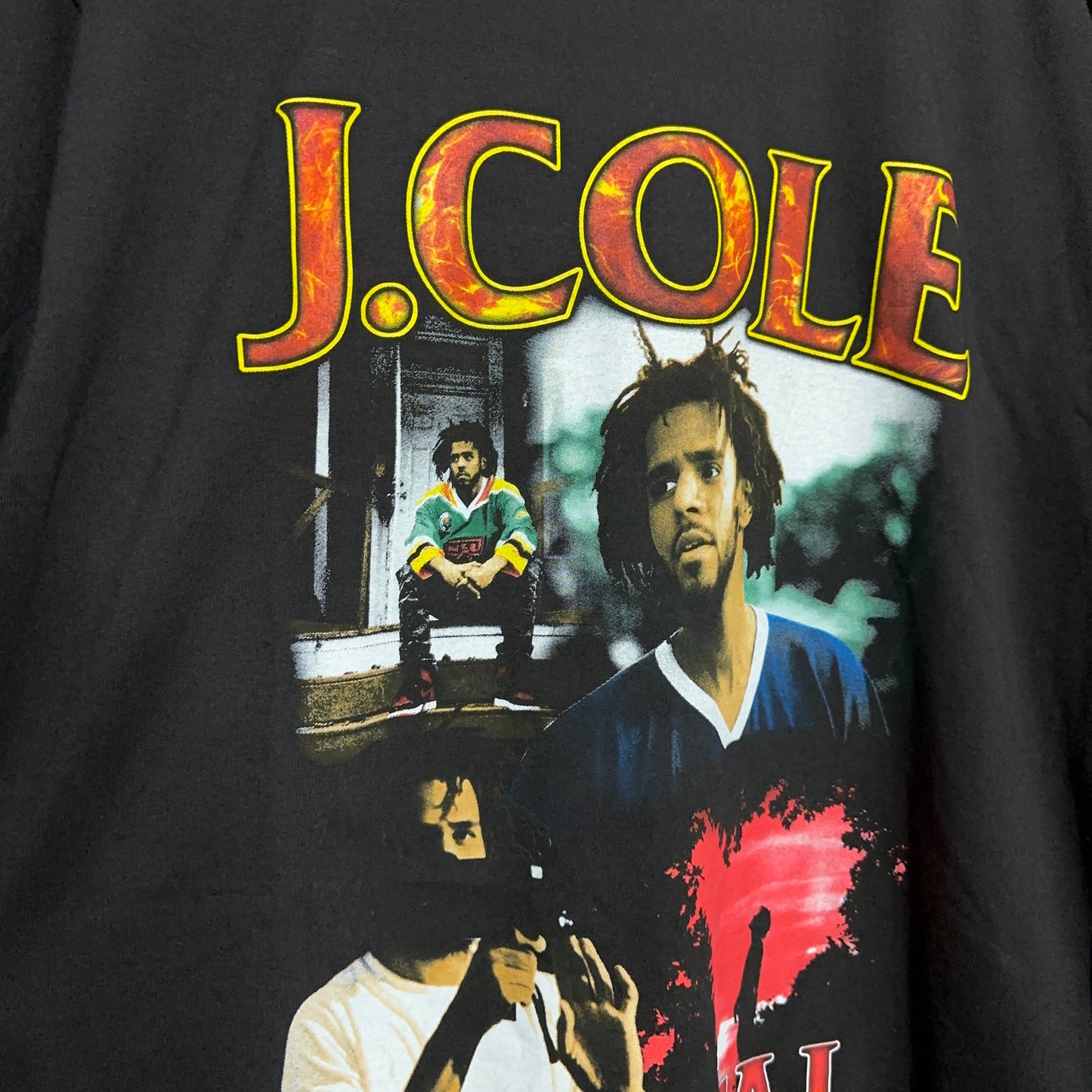 J Cole Immortal Photo Graphic Rap Tee XL