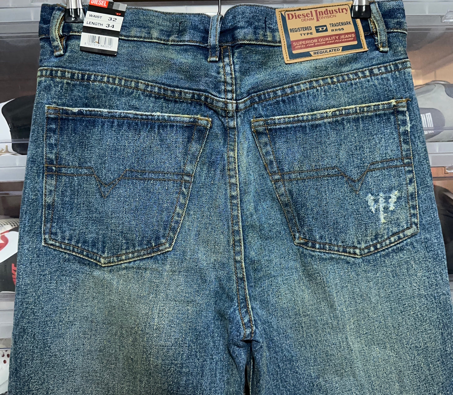 Vintage Diesel Kratt Distressed Denim Jeans 32x34