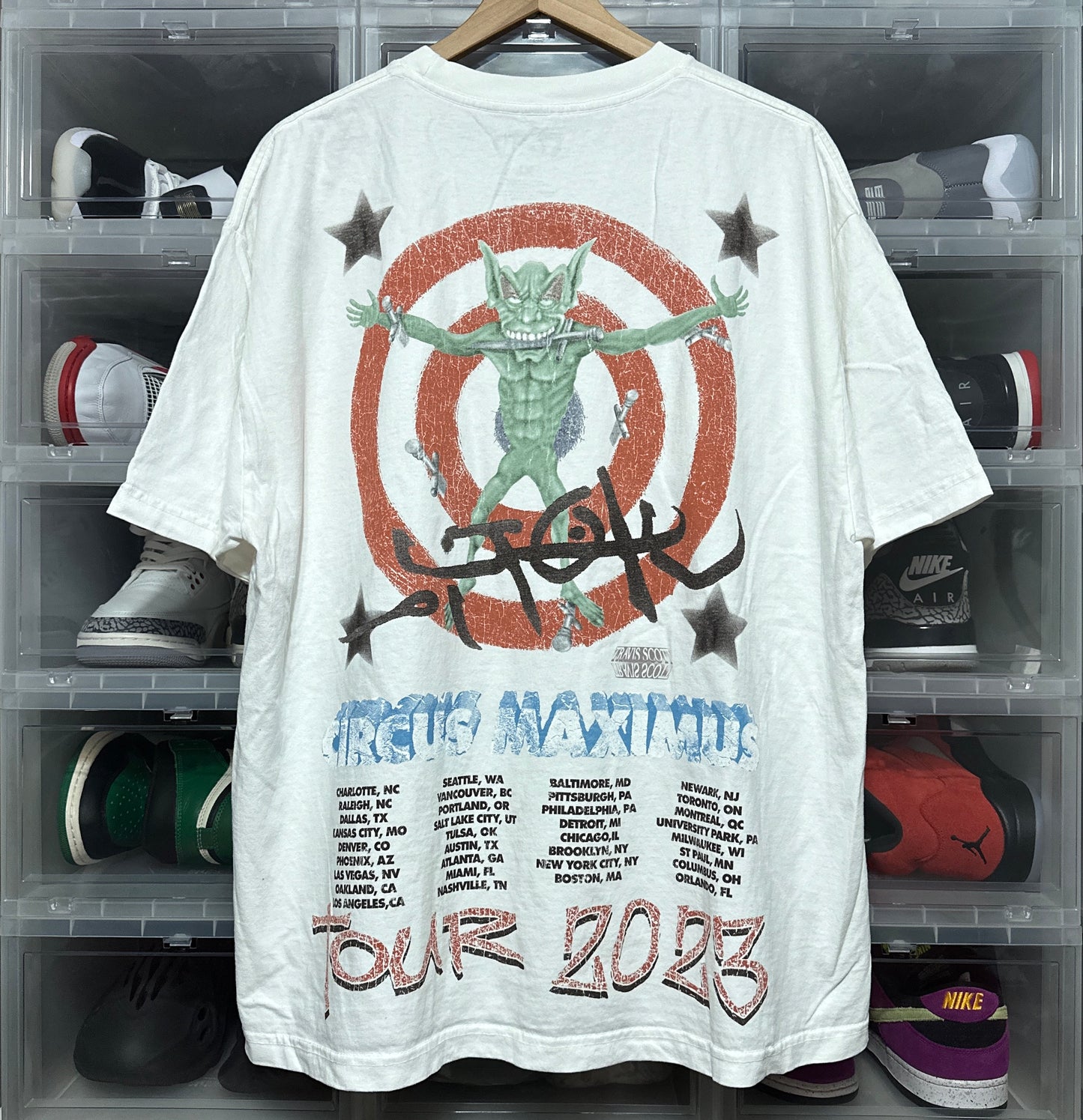 Travis Scott Utopia Circus Maximus Tour Goblin Tee XL
