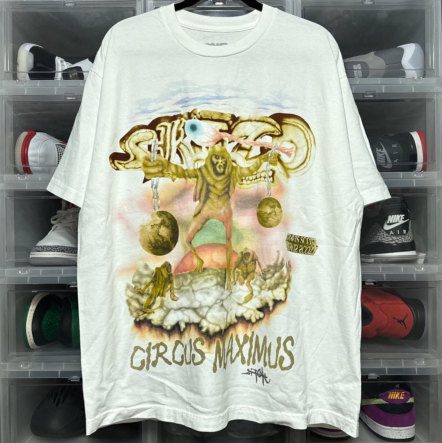 Travis Scott Utopia Circus Maximus Skitzo Tour Tee XL