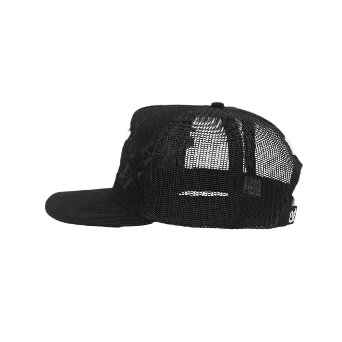 EVIL VICE STAR CORDUROY MONOGRAM TRUCKER HAT