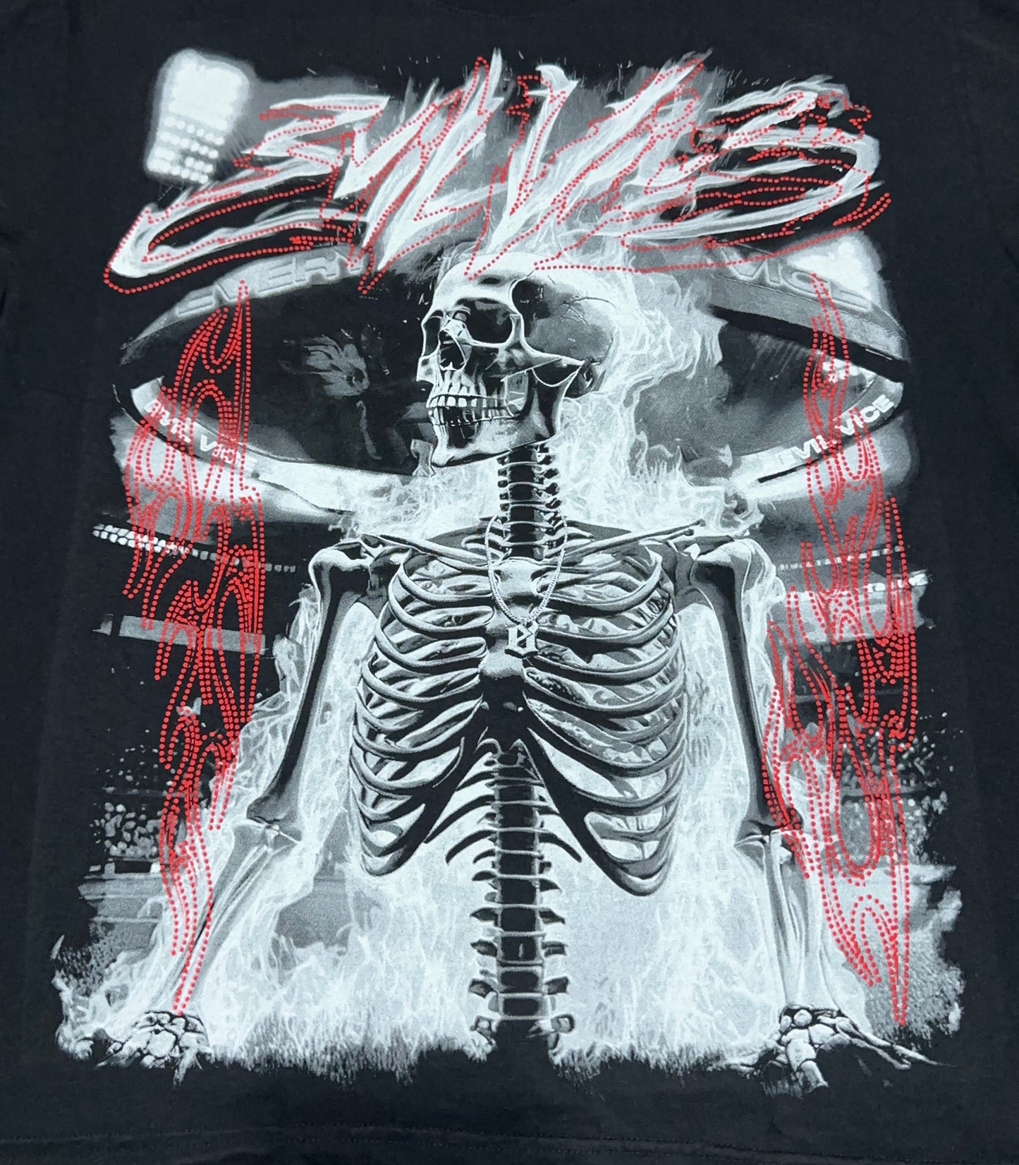 Evil Vice Arena Flame Graphic Tee Large