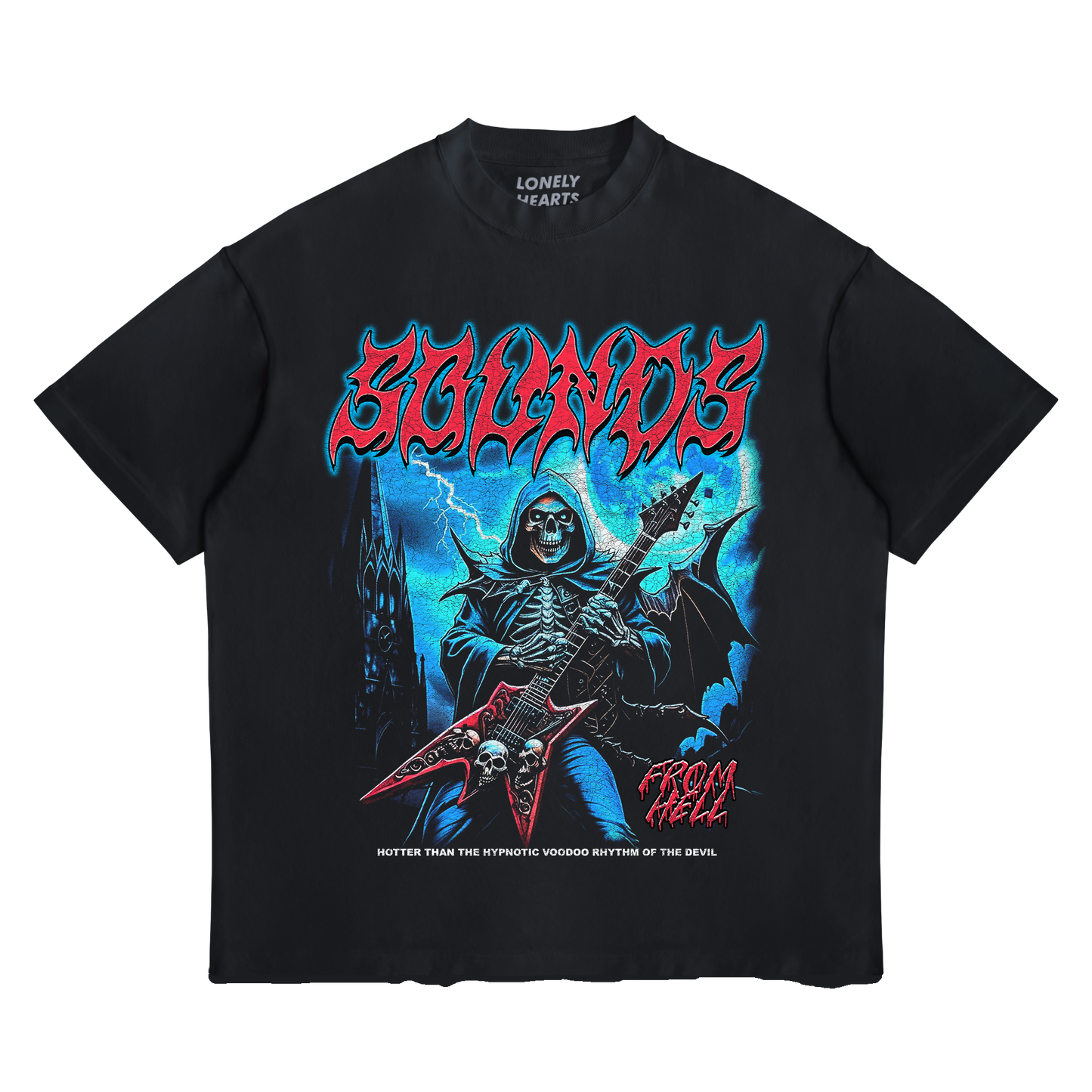 Lonely Hearts Club Sounds From Hell Cropped Premium Tee