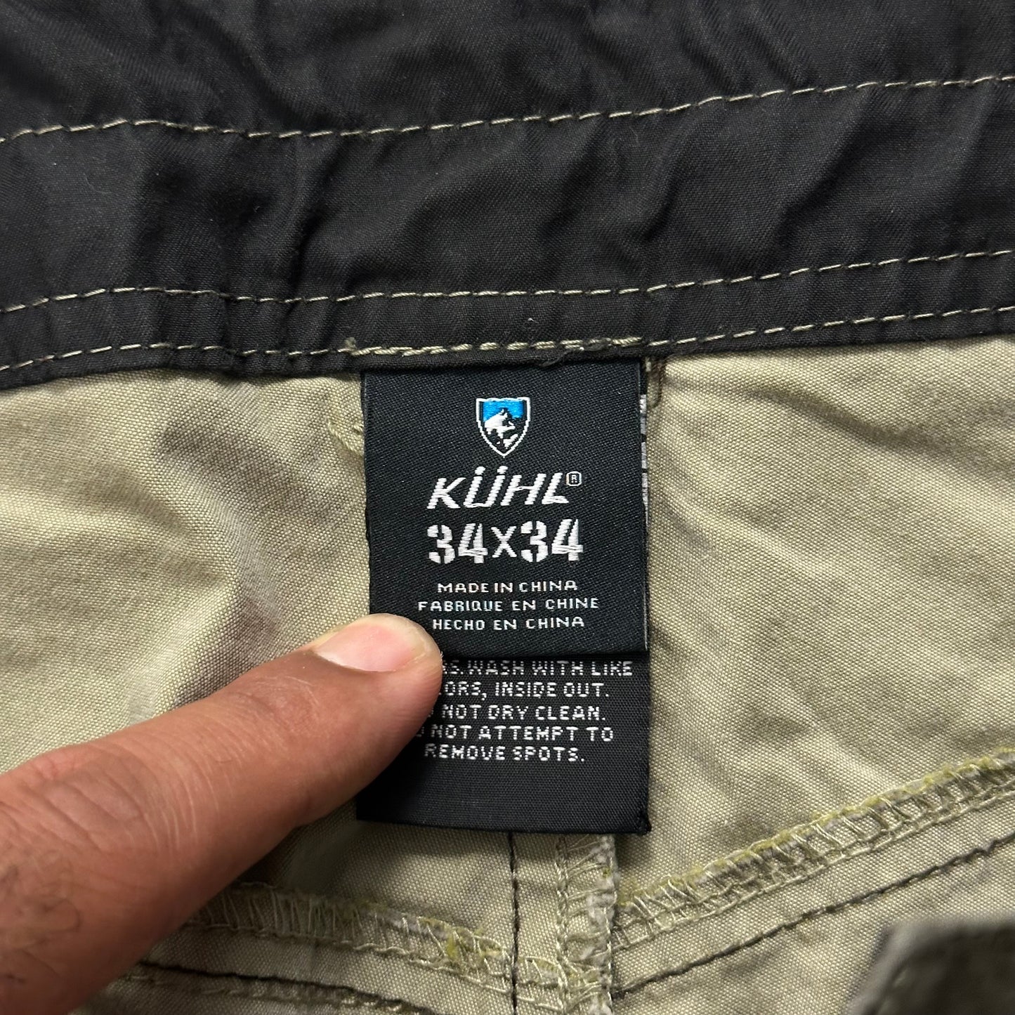 Kuhl Revolvr Vintage Patina Dye Hiking Pants Size 34x34