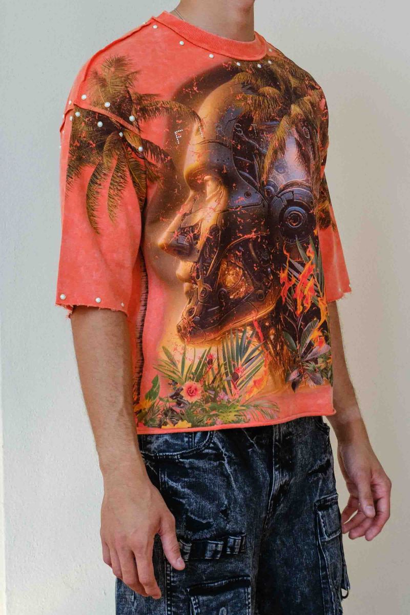 FIRST ROW LOST UTOPIA BROKEN VISION CROPPED TEE