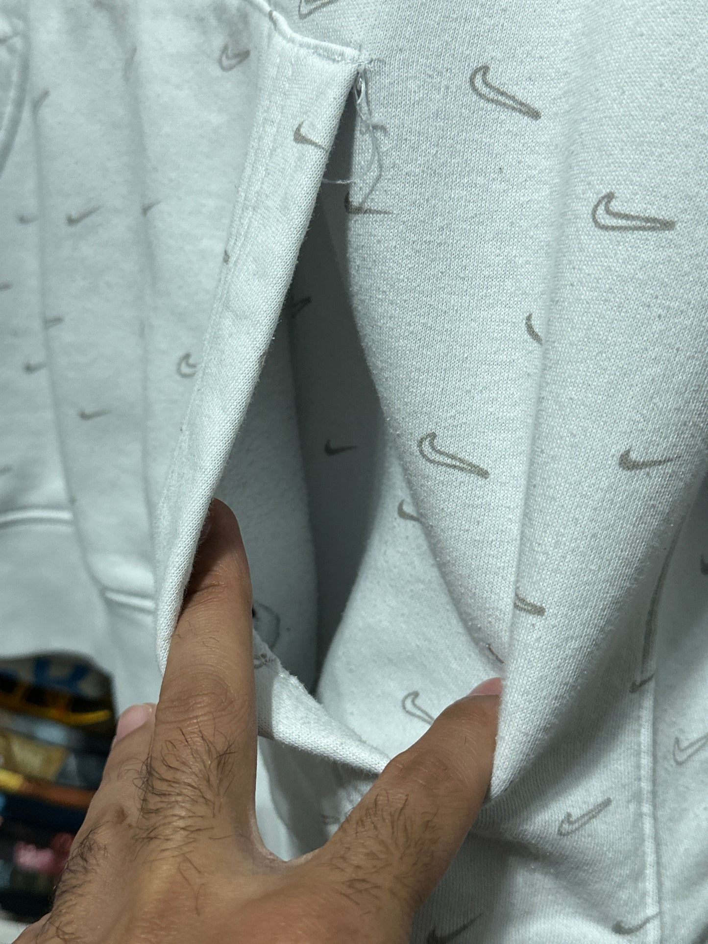 Nike All Over Print Swoosh Hoodie XL