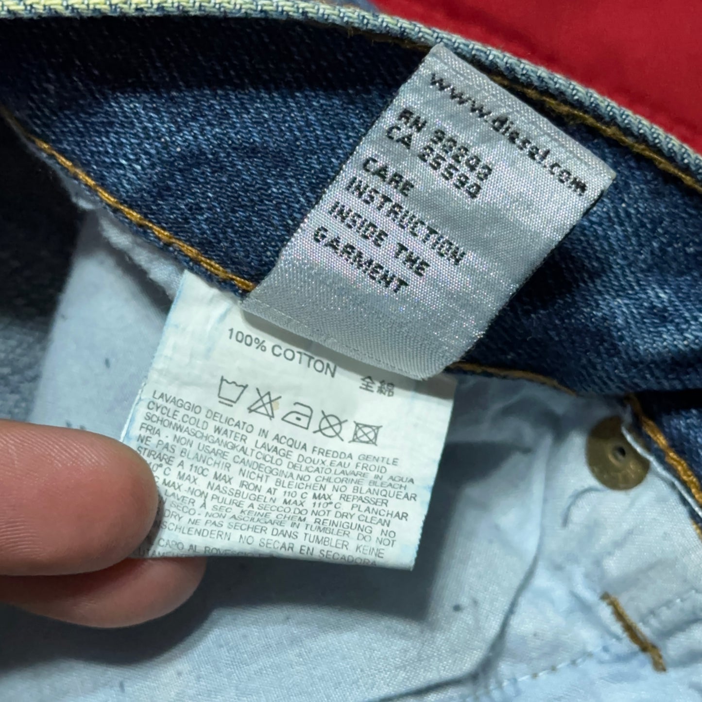 Vintage Diesel Kratt Distressed Denim Jeans 32x34