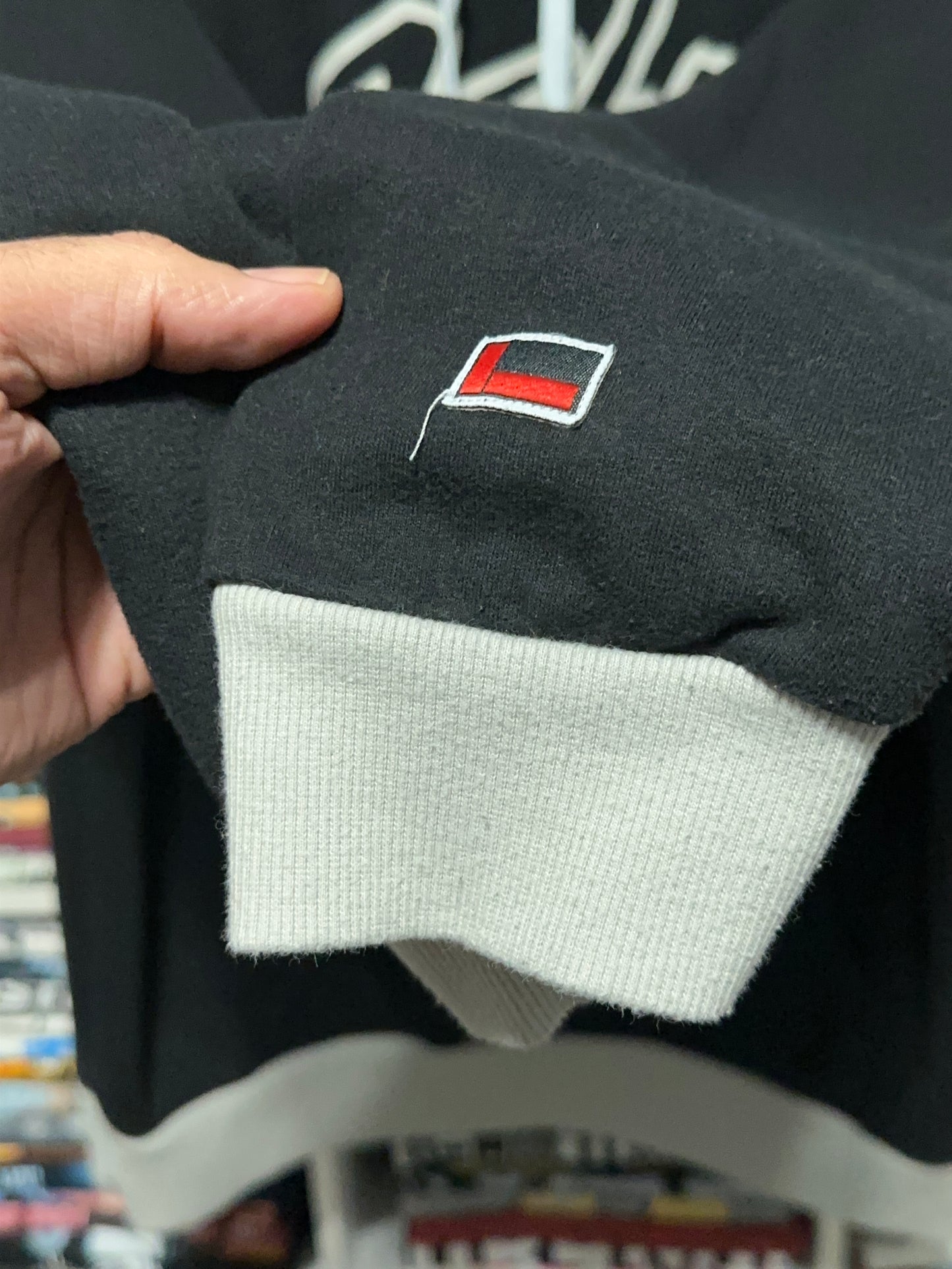 FUBU Spellout Retro Pullover Hoodie Large