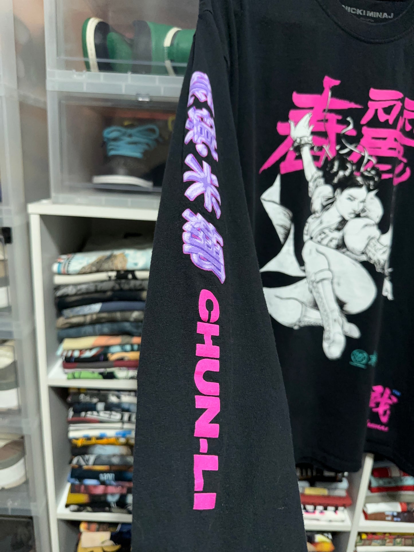 2018 Nicki Minaj Chun Li Promo Long Sleeve Rap Tee