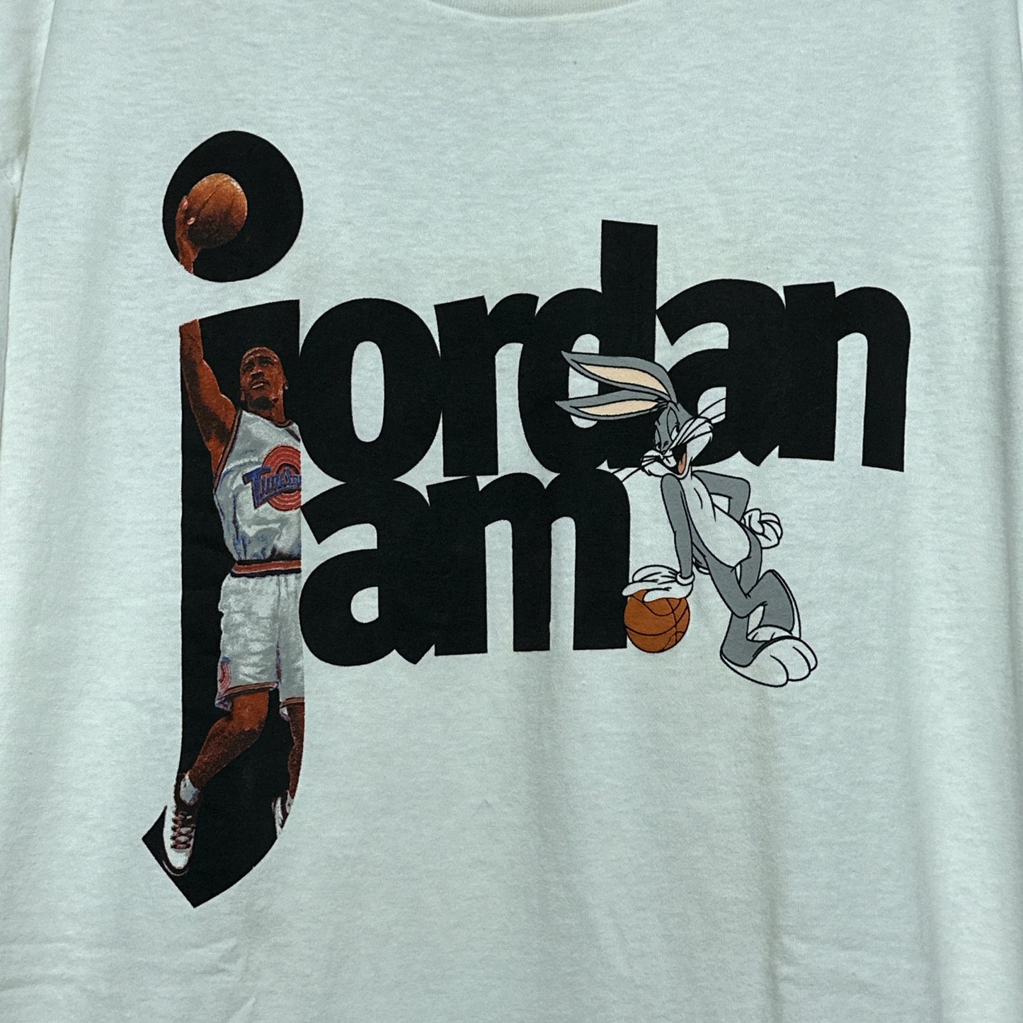 Vintage 90s Space Jam Michael Jordan Bugs Bunny Jordan Jam Graphic Tee XL