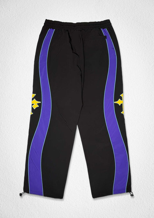 FIRST ROW CLUB TRACK PANTS BLACK