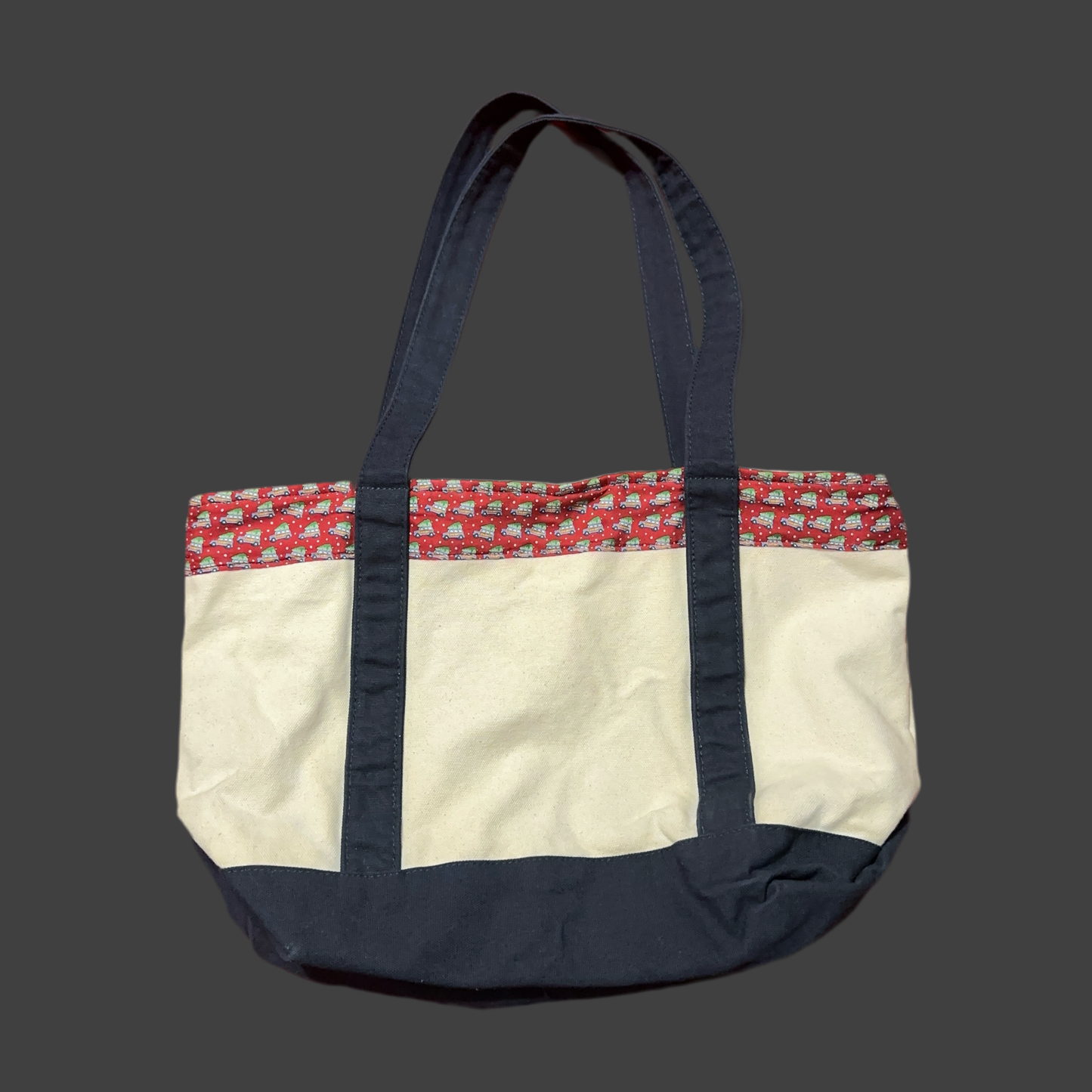 Vineyard Vines Martha's Vineyard Zippered Canvas Tote Bag New With Tags
