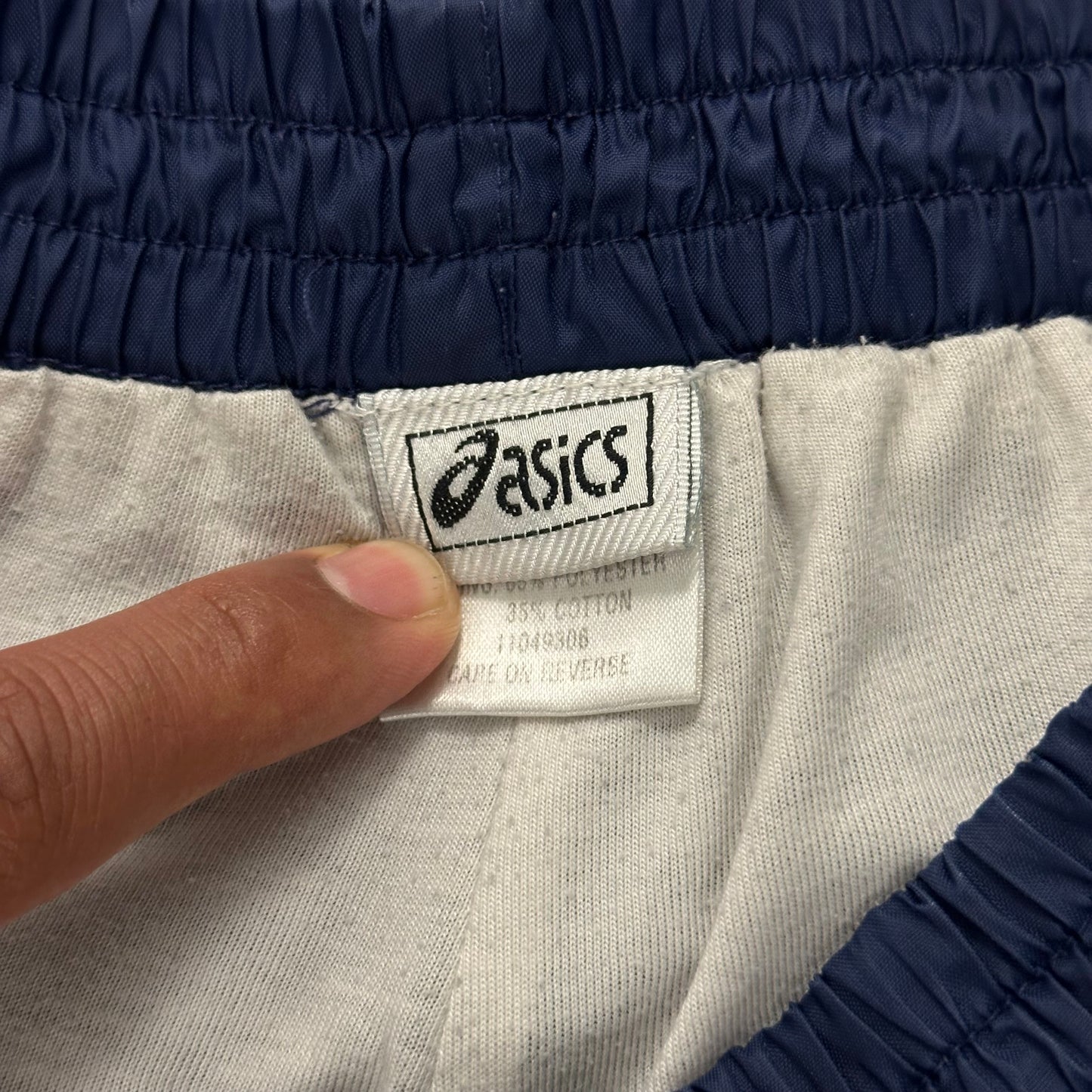 Vintage Asics Nylon Windbreaker Track Pants Large