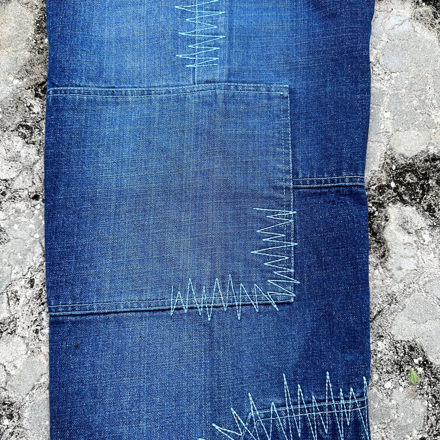 Y2K Southpole Patchwork Denim Jeans Size 34