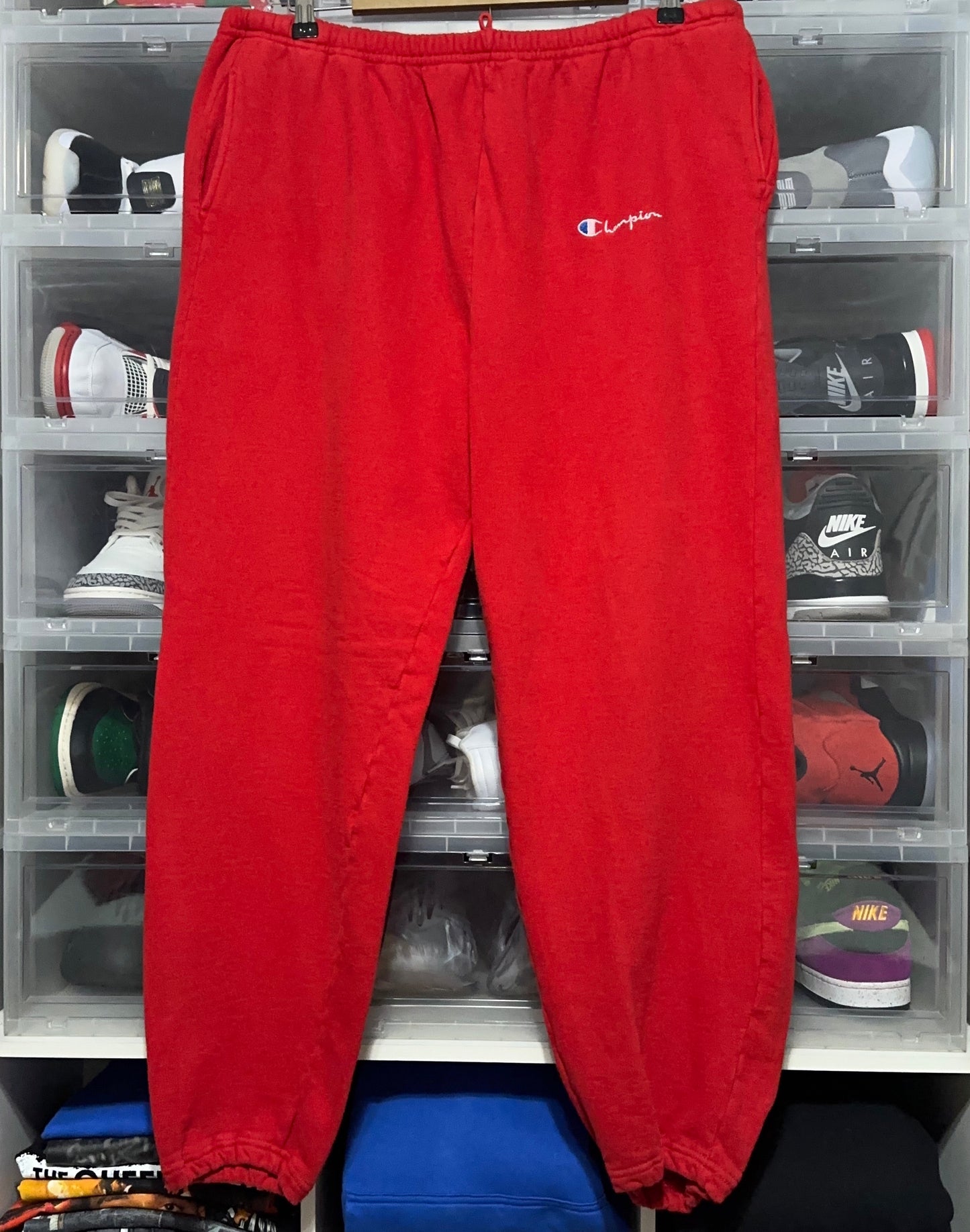 Vintage Champion Sweatpants Embroidered Logo XL