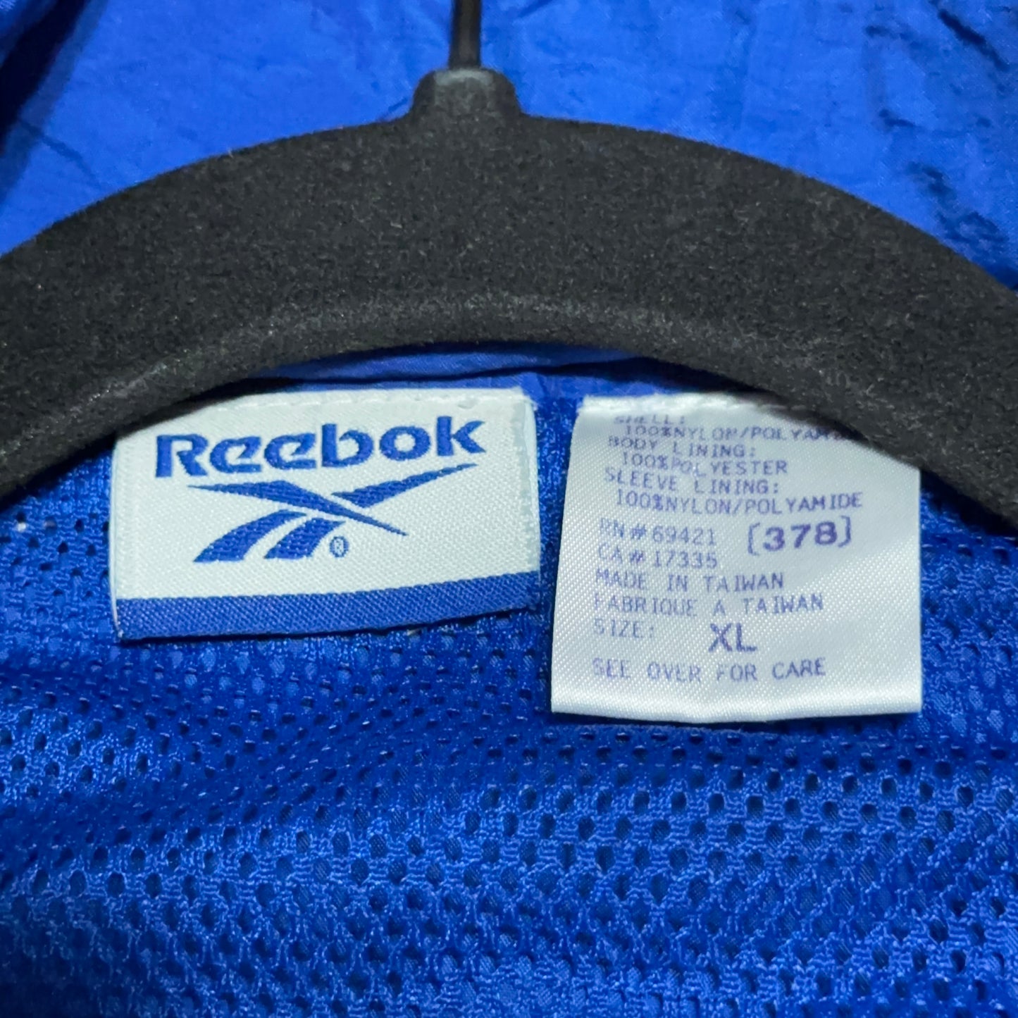 Vintage 90s Reebok Windbreaker Jacket XL