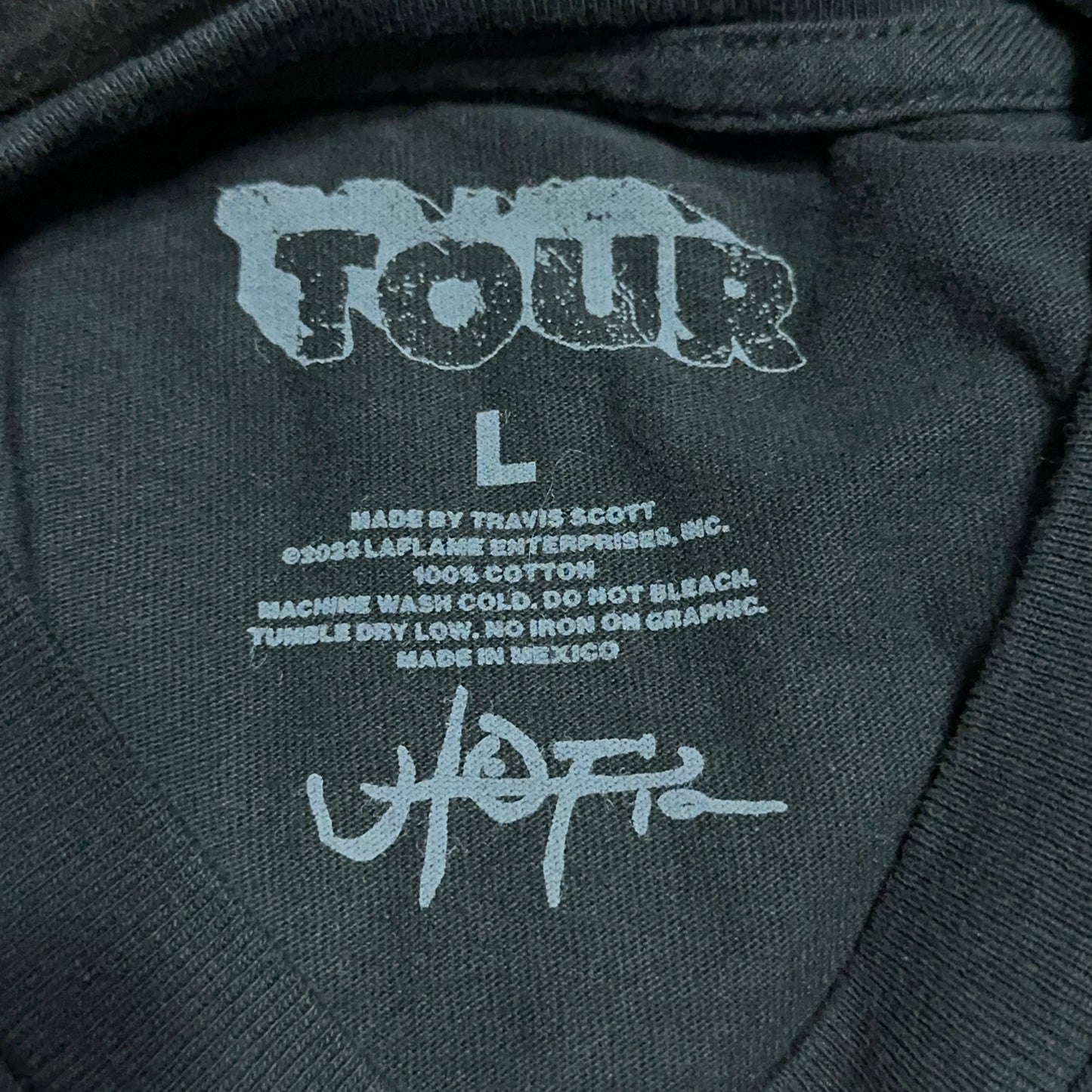 Travis Scott Utopia Circus Maximus Delestro Echoes Tour Tee Large