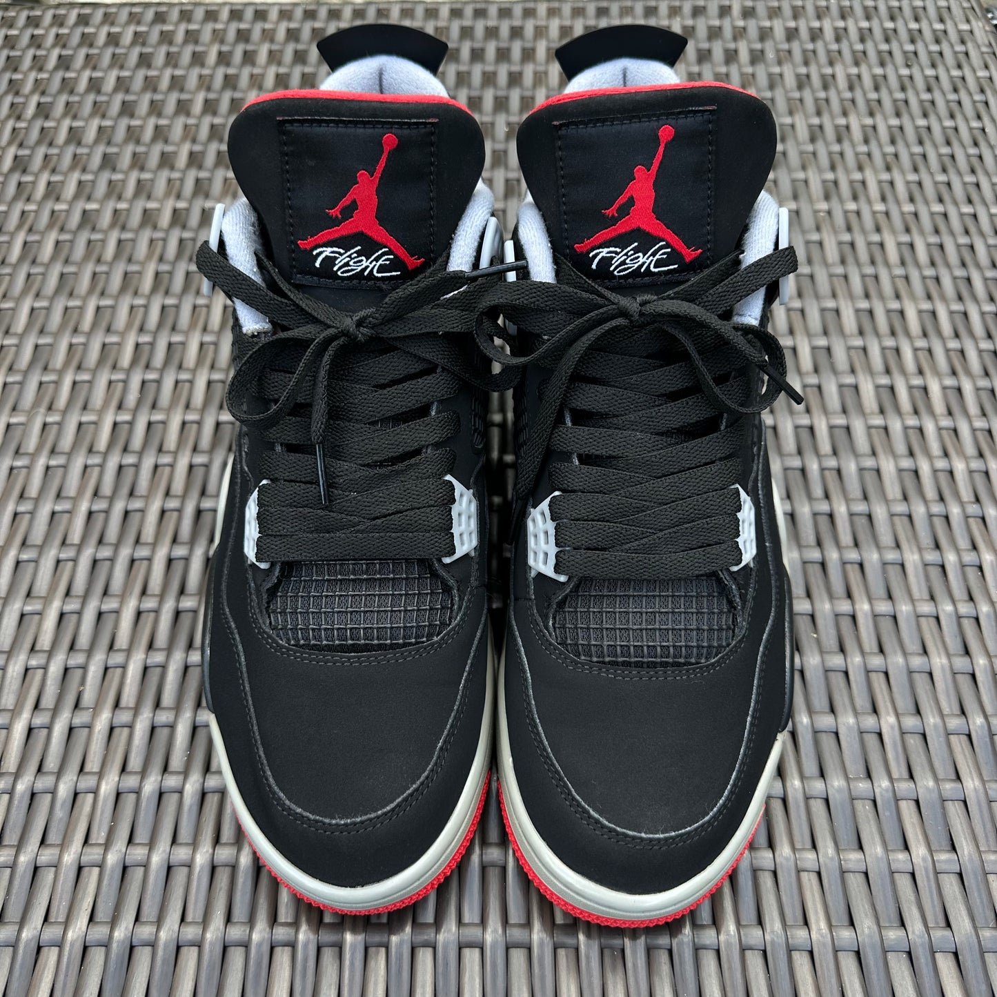 Jordan 4 Retro OG Bred 2019 Size 10.5 308497-060 Black Cement