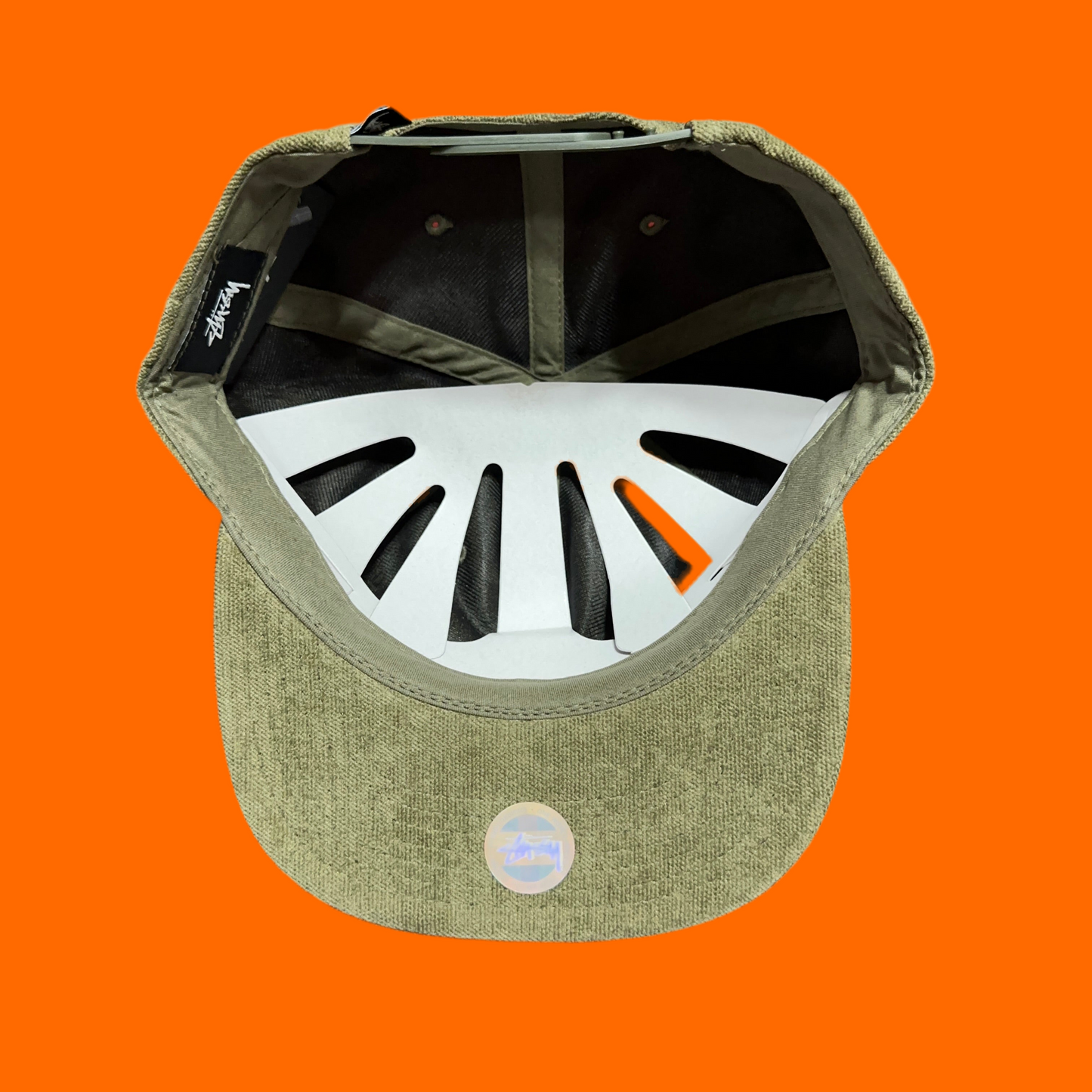Stussy No Wale Cord Snapback Hat