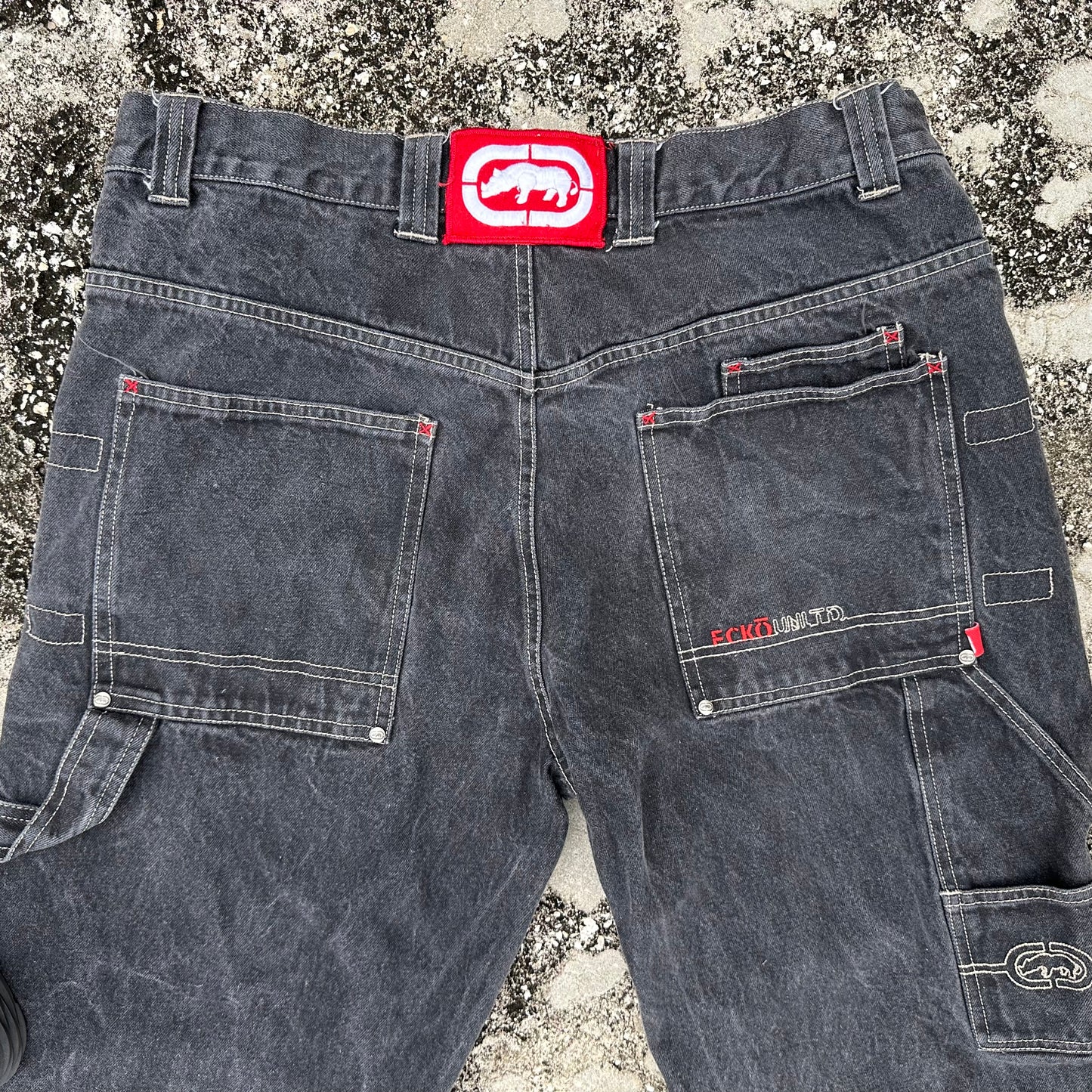 Vintage Y2K Ecko Unltd Hip Hop Skater Denim Jeans Size 38