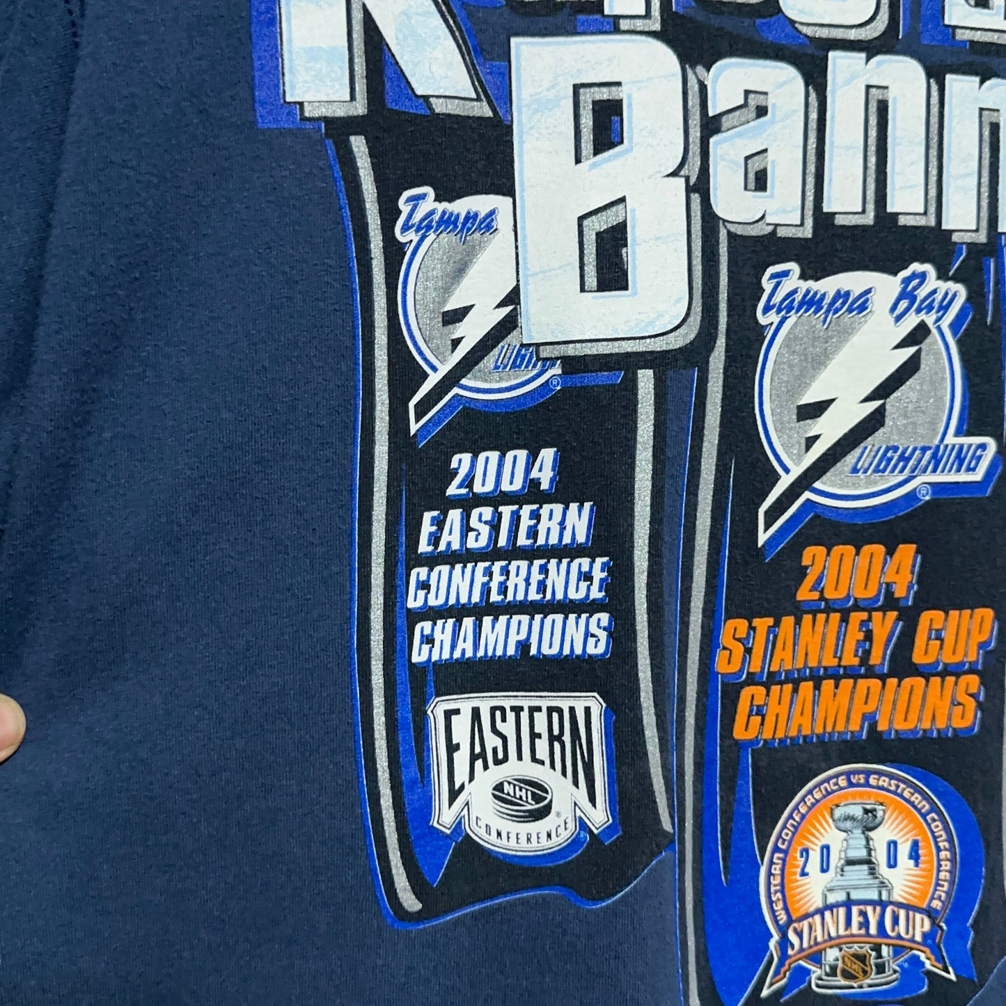 Vintage Tampa Bay Lightning NHL Stanley Cup Champions Tee XXL