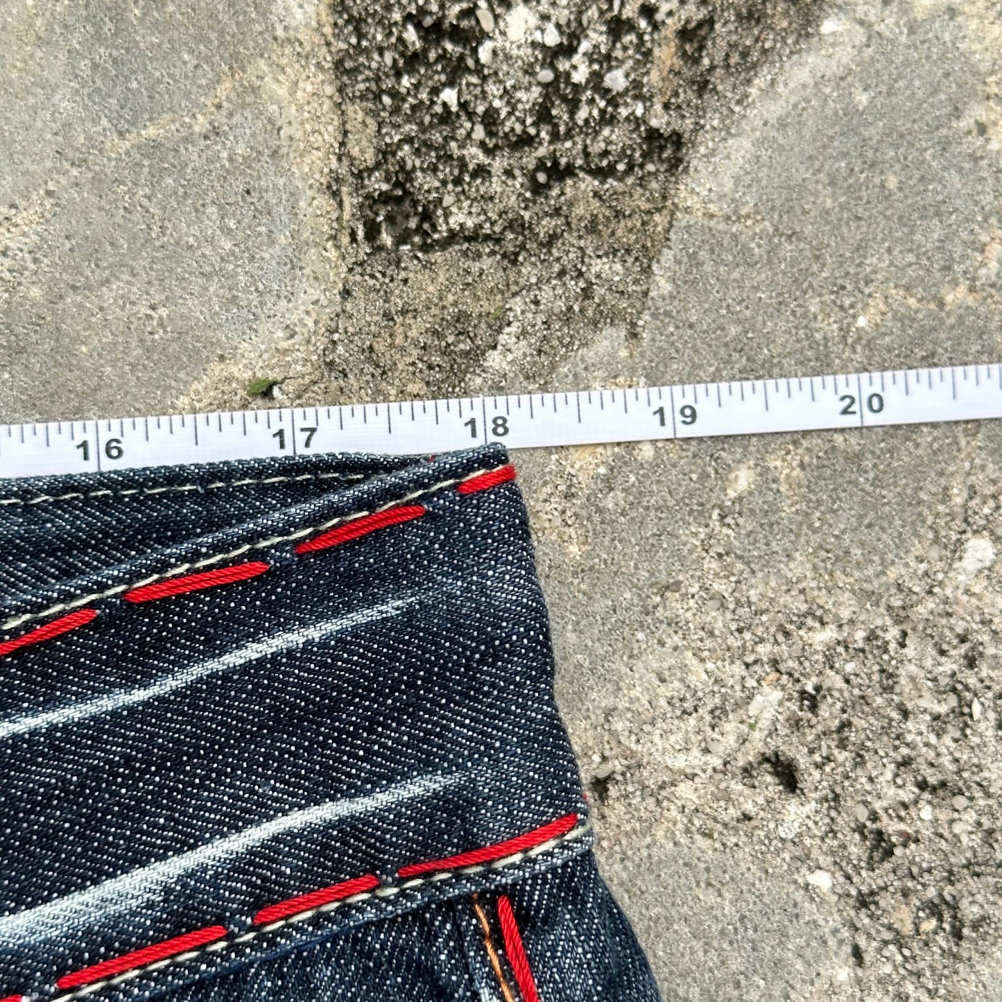 Laguna Beach Red Stitch Denim Jeans Size 38