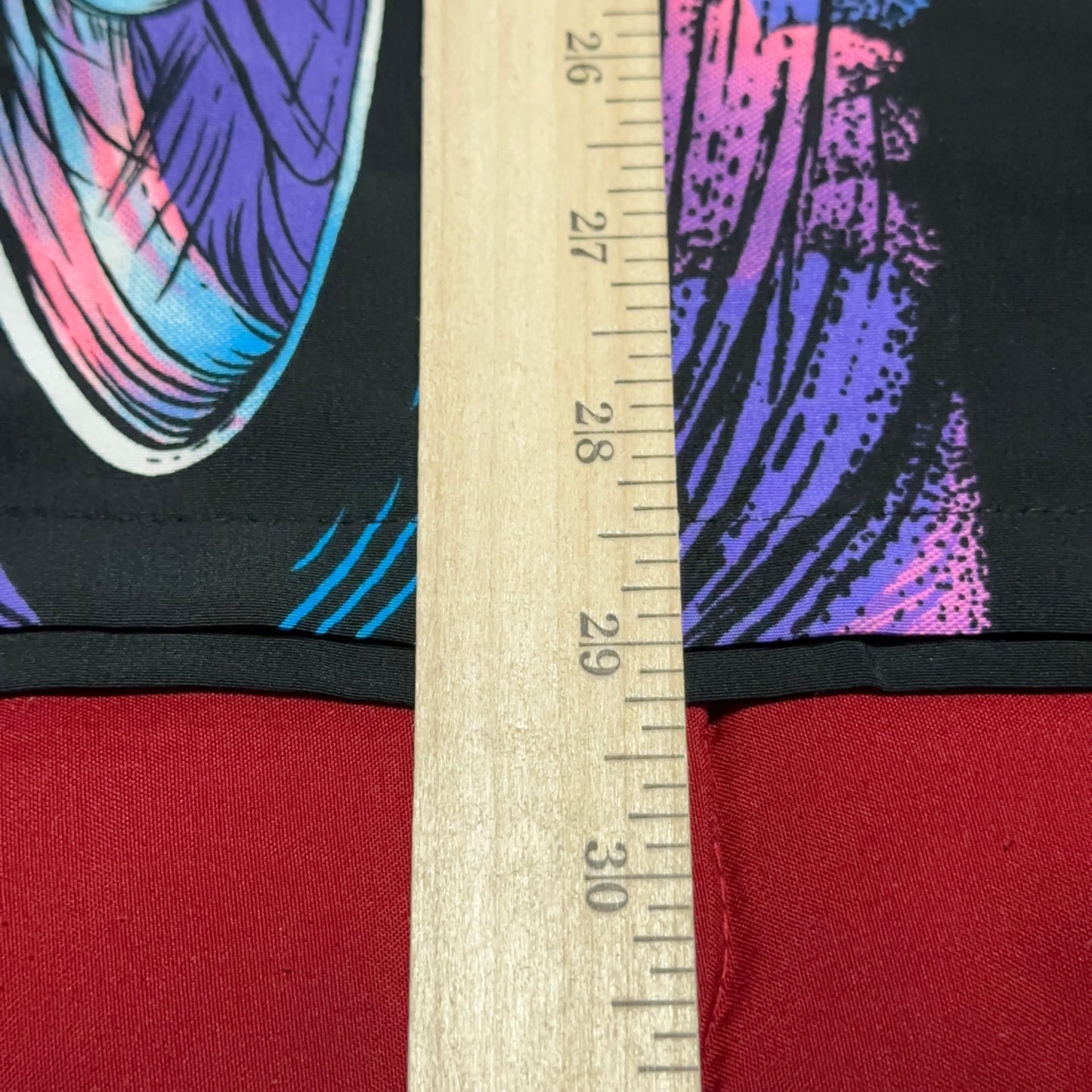 Vintage Y2K Dragonfly Flaming Skeleton Biker All Over Print Button Up Shirt Medium