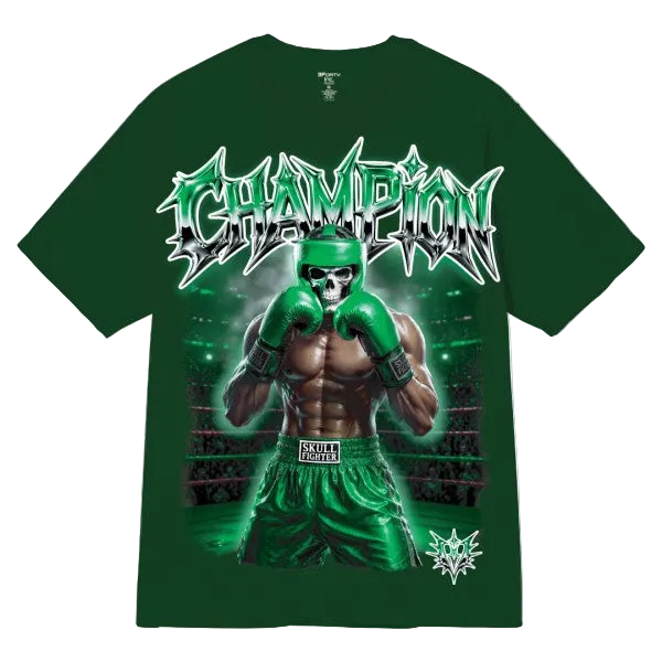 CHAMPION SKULL GRAPHIC TEE GREEN