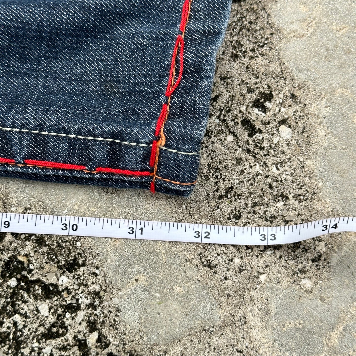 Laguna Beach Red Stitch Denim Jeans Size 38
