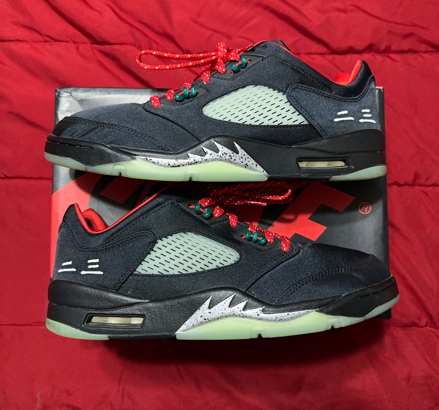 Clot x Nike Air Jordan 5 Retro Low Jade Size 11