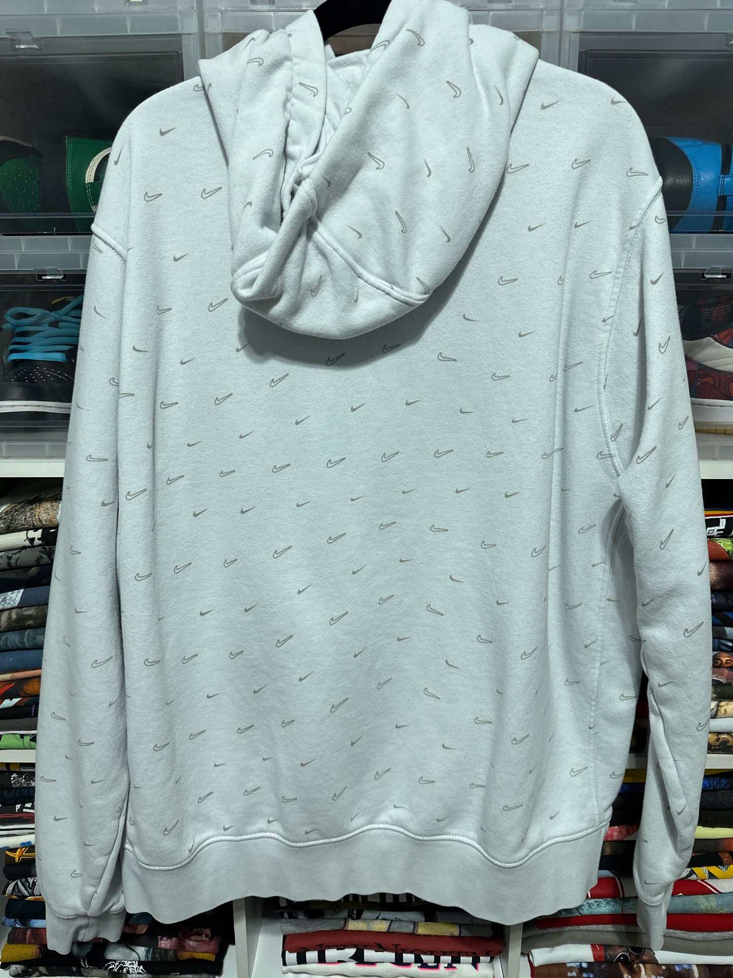 Nike All Over Print Swoosh Hoodie XL