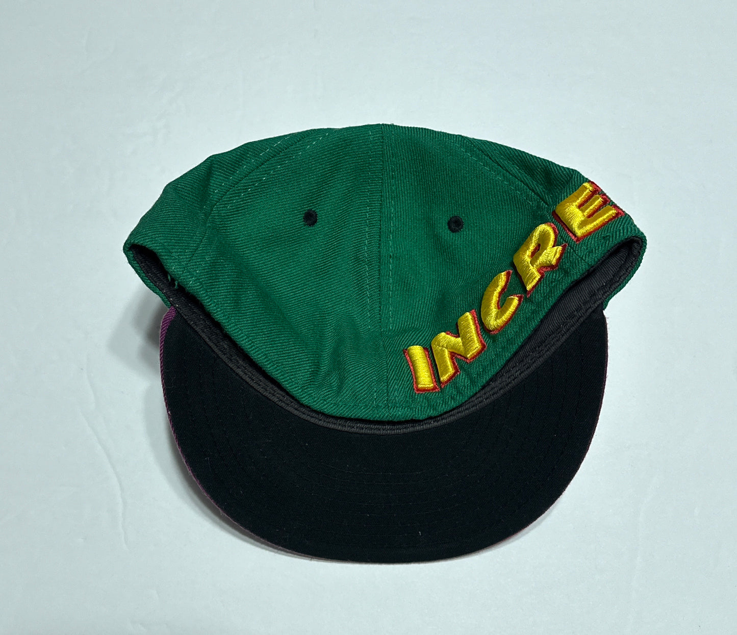 New Era Marvel Incredible Hulk Hat Cap Fitted Mens 7 3/8 59Fifty Comic 2008 VTG