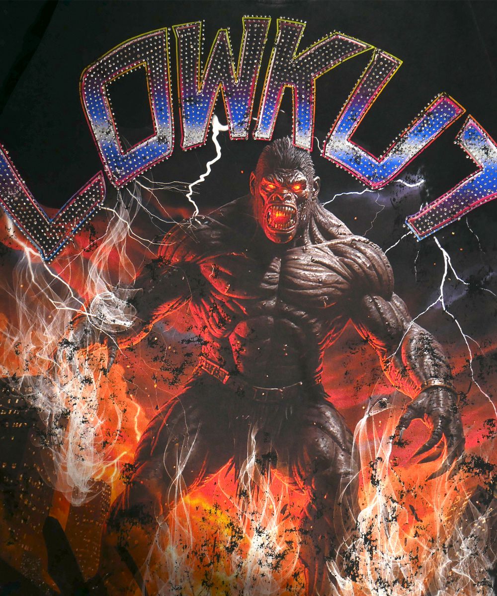 LOWKUT DESTROYER CRYSTAL RHINESTONE TEE