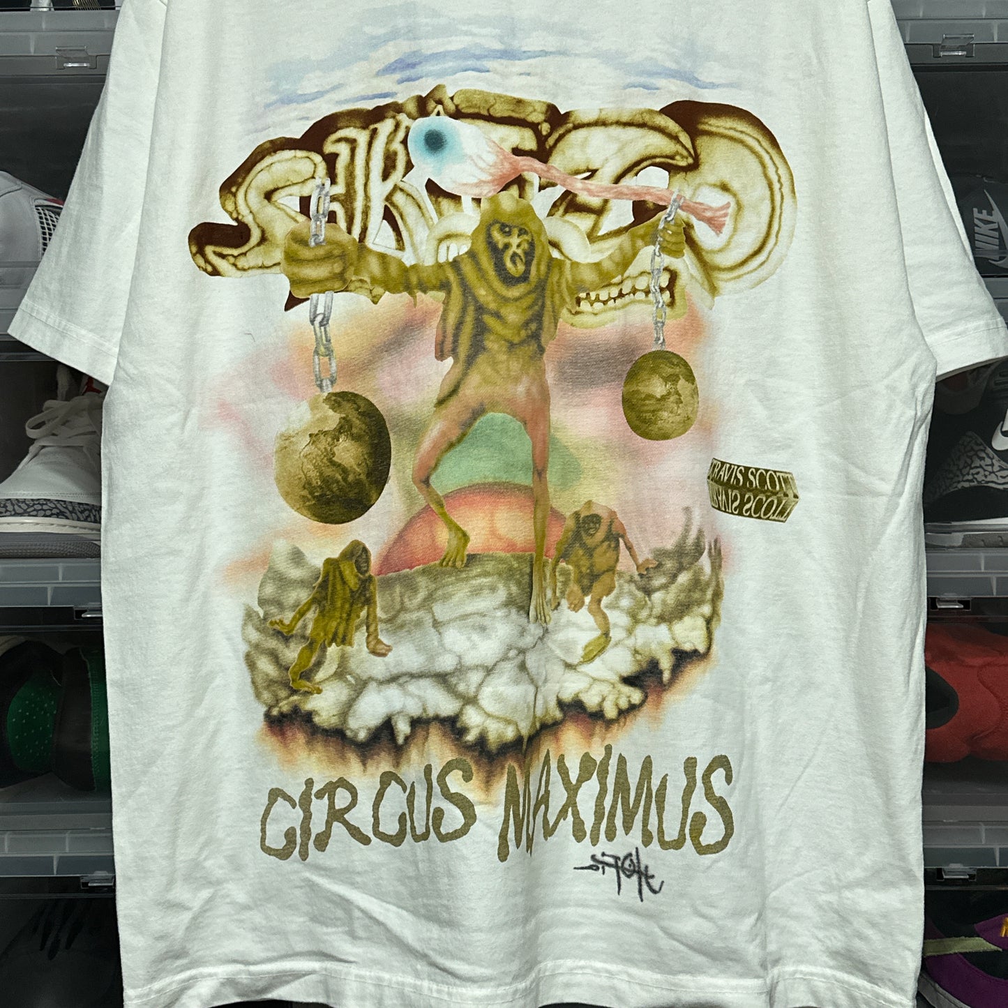 Travis Scott Utopia Circus Maximus Skitzo Tour Tee XL
