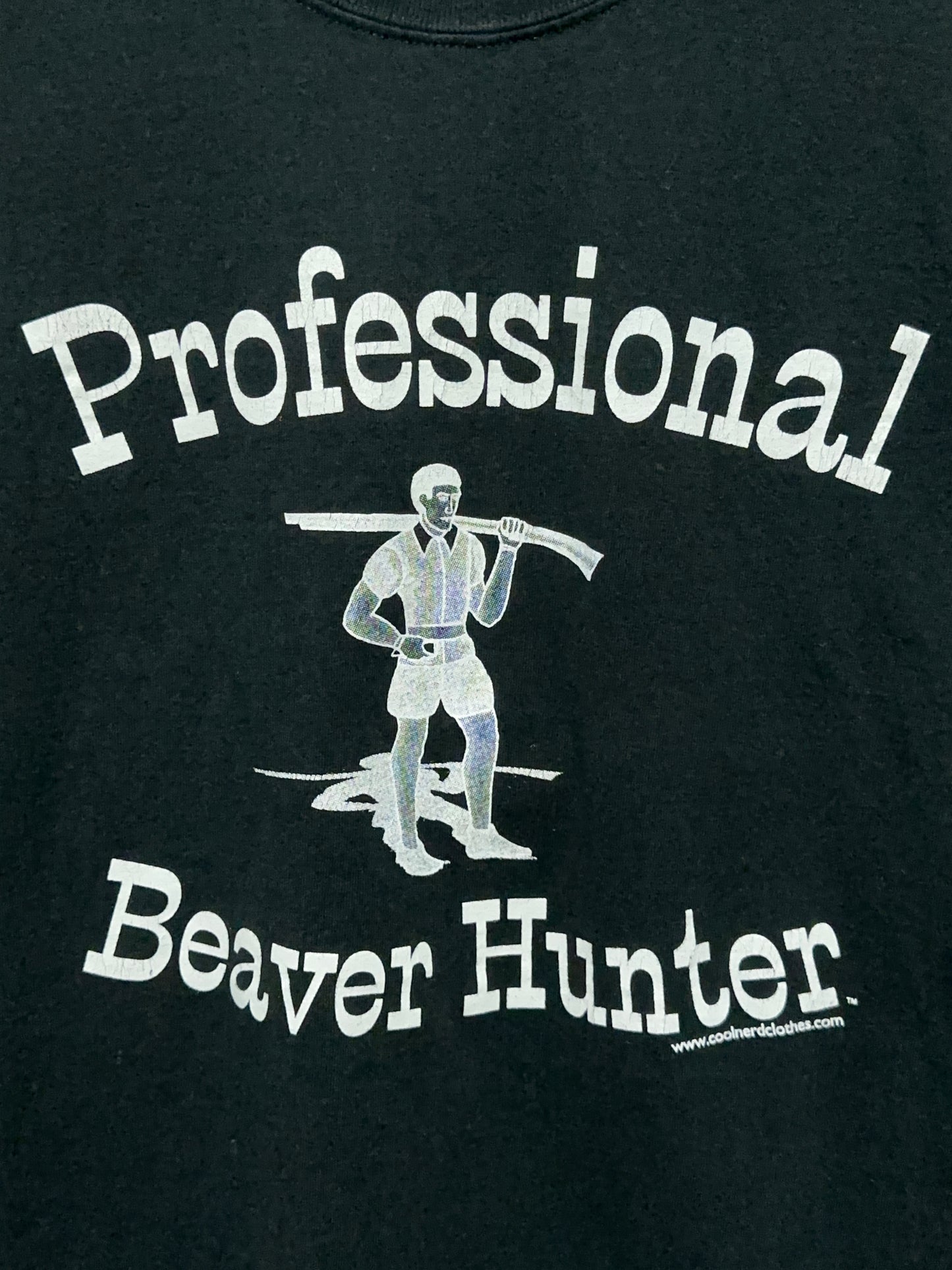 Professional Beaver Hunter Adult Humor Tee XL