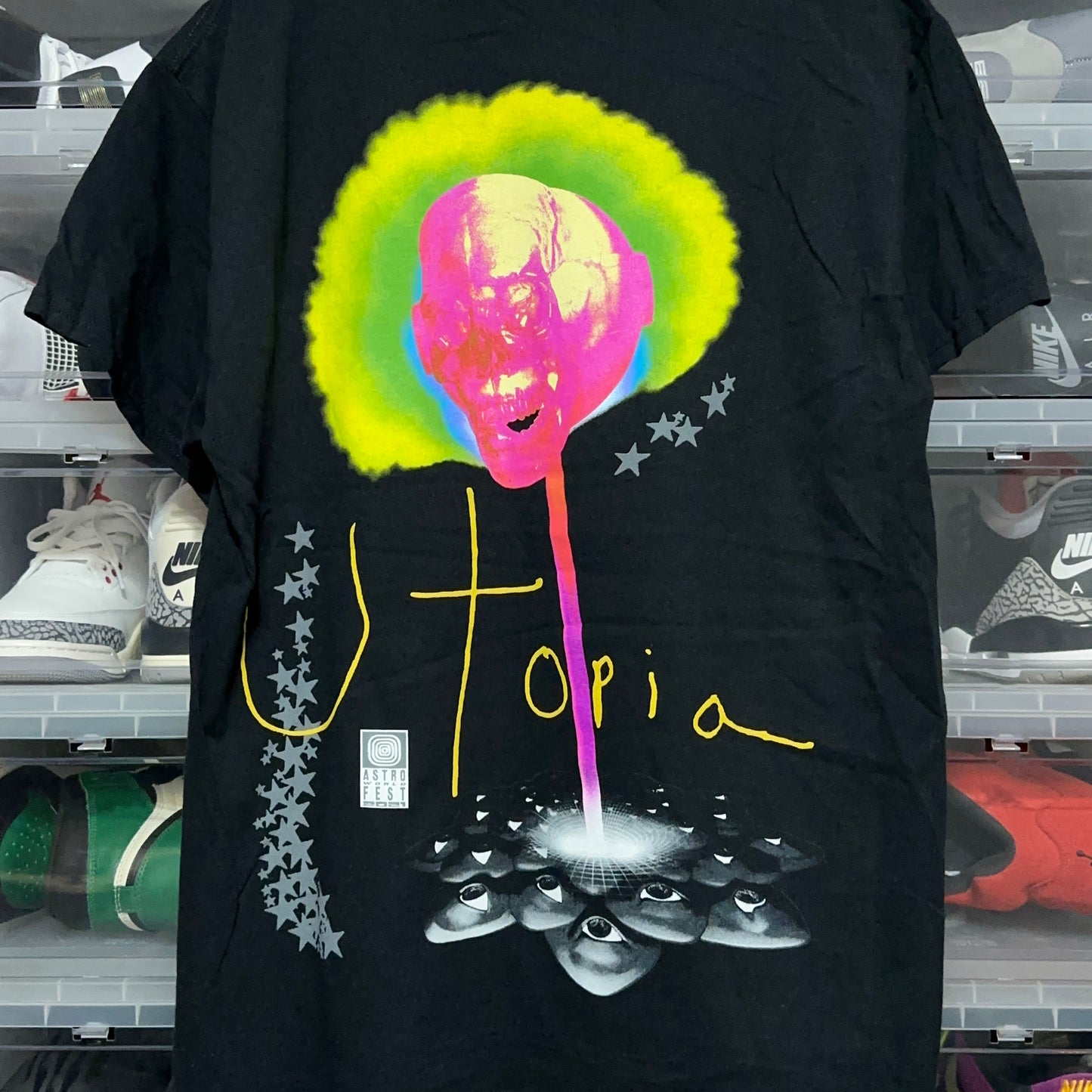 Travis Scott Cactus Jack Utopia Lollipop See You On The Other Side Graphic Tee Medium