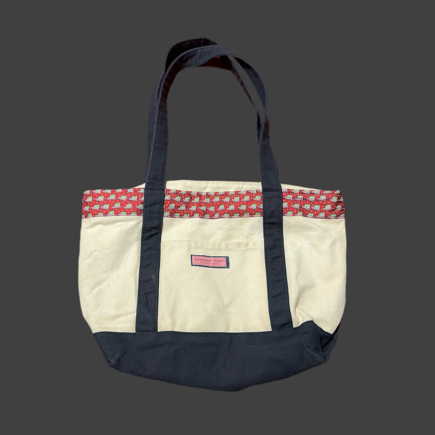 Vineyard Vines Martha's Vineyard Zippered Canvas Tote Bag New With Tags