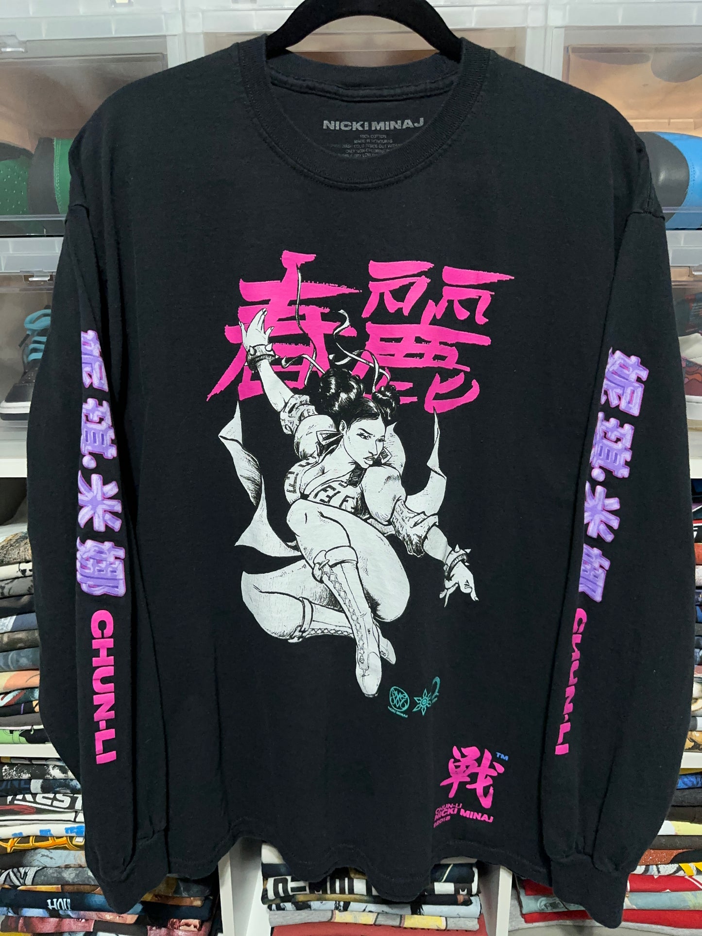 2018 Nicki Minaj Chun Li Promo Long Sleeve Rap Tee