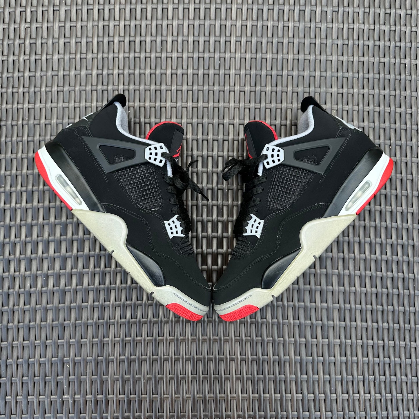 Jordan 4 Retro OG Bred 2019 Size 10.5 308497-060 Black Cement