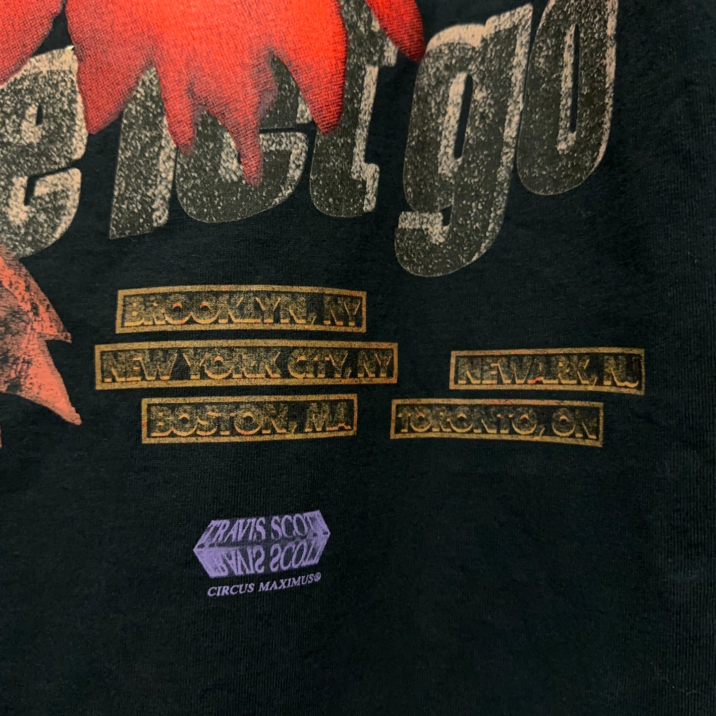 Travis Scott Utopia Circus Maximus Delestro Echoes Tour Tee XL