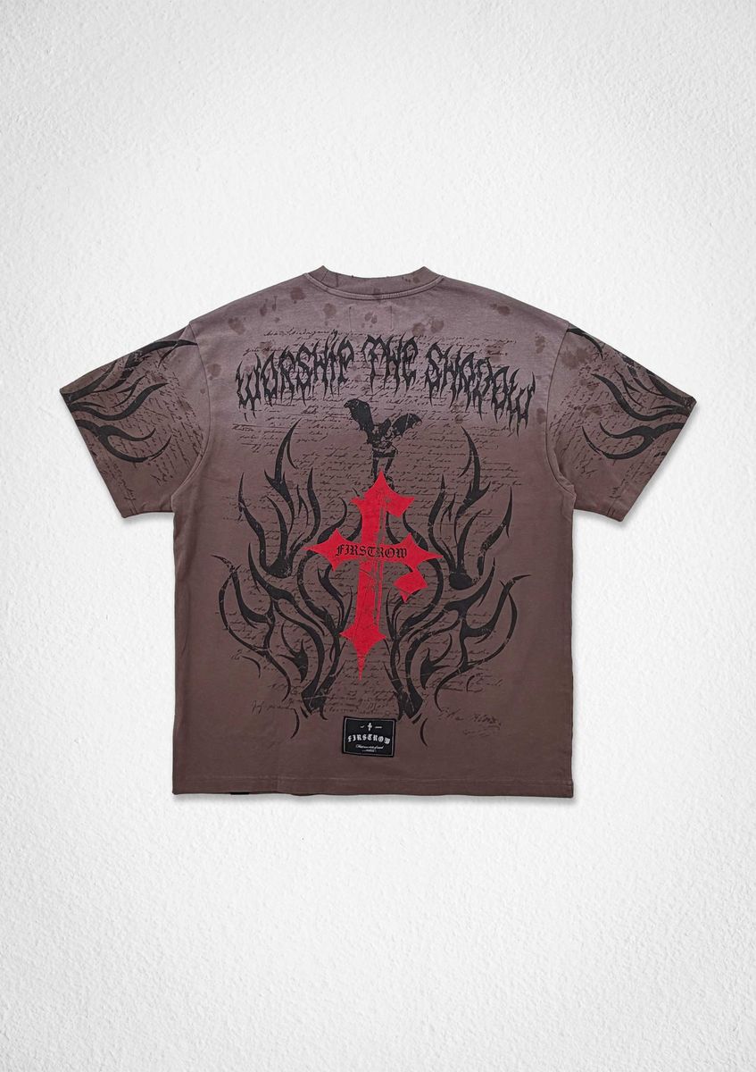 WORSHIP THE SHADOW SKULL TEE