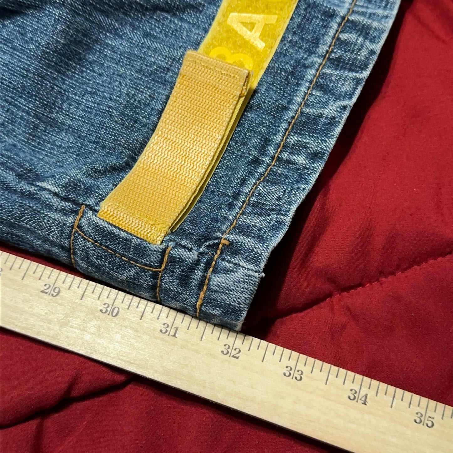 Y2K Marithe Francois Girbaud Jeans Shuttle Tape Baggy Loose Fit Size 38