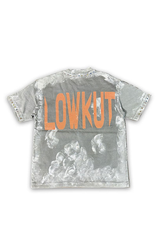 LOWKUT UNVEILED CRYSTAL TEE DARK GREY